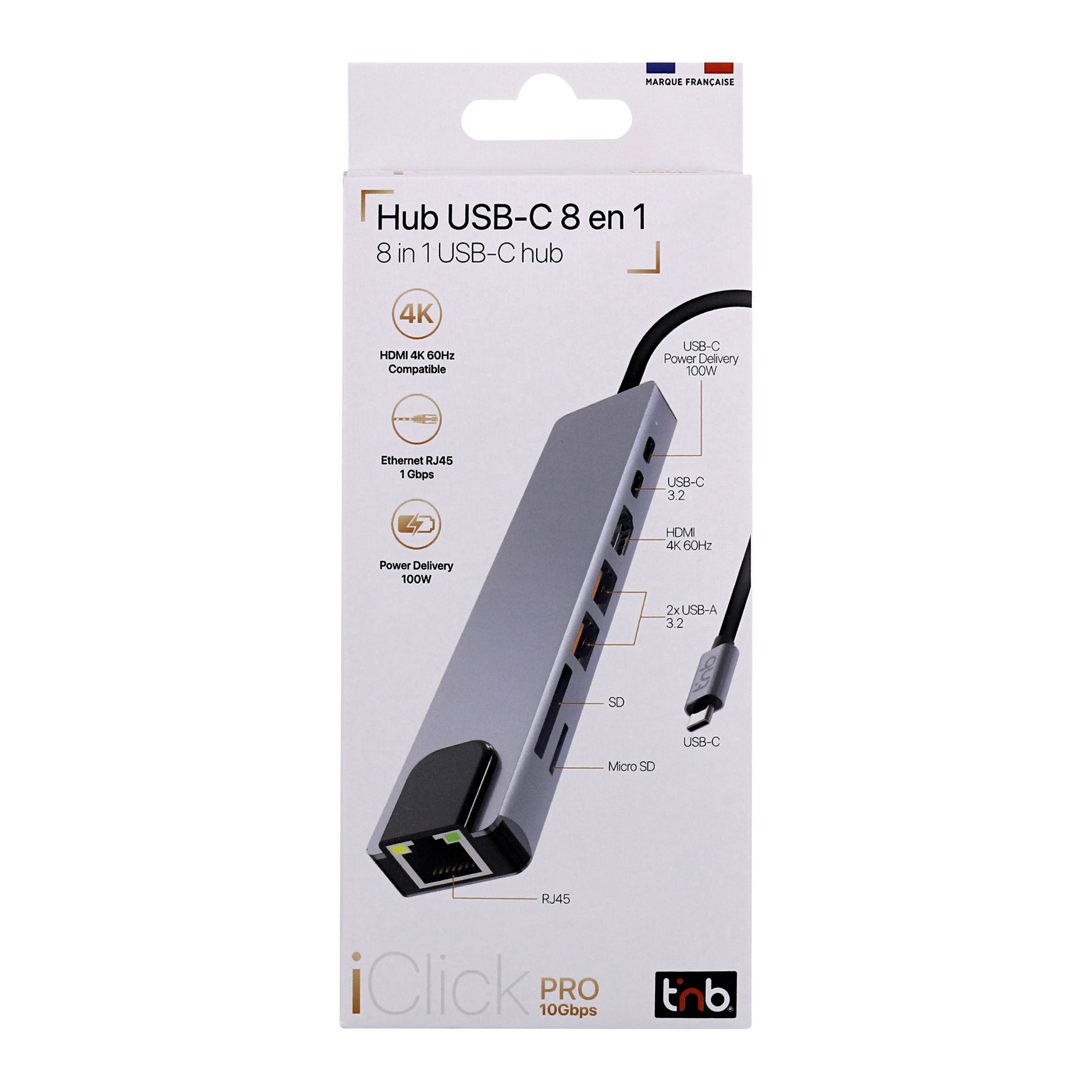 Hub USB-C 8 en 1 - iClick Pro3