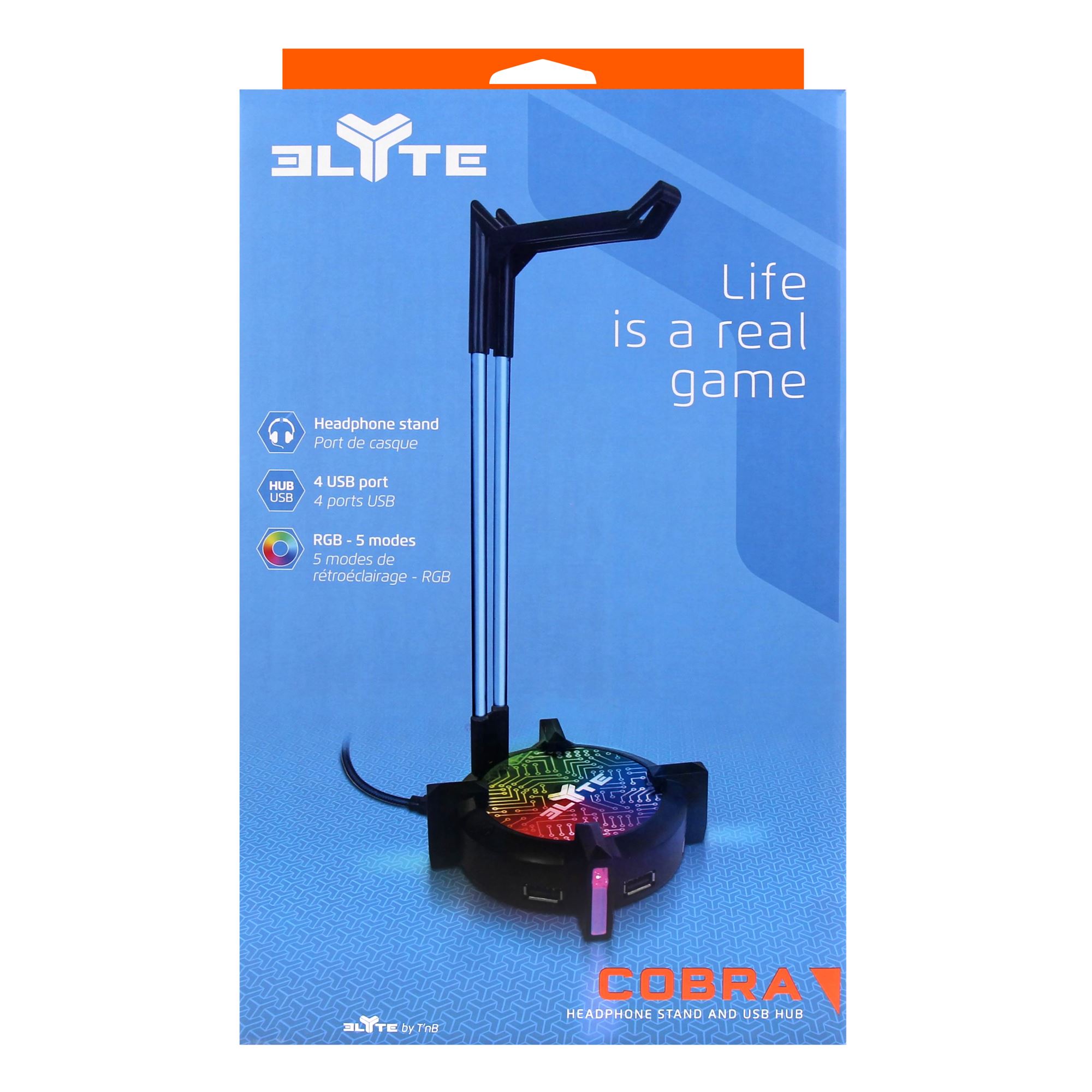 ELYTE COBRA - Gaming headset stand and USB hub4