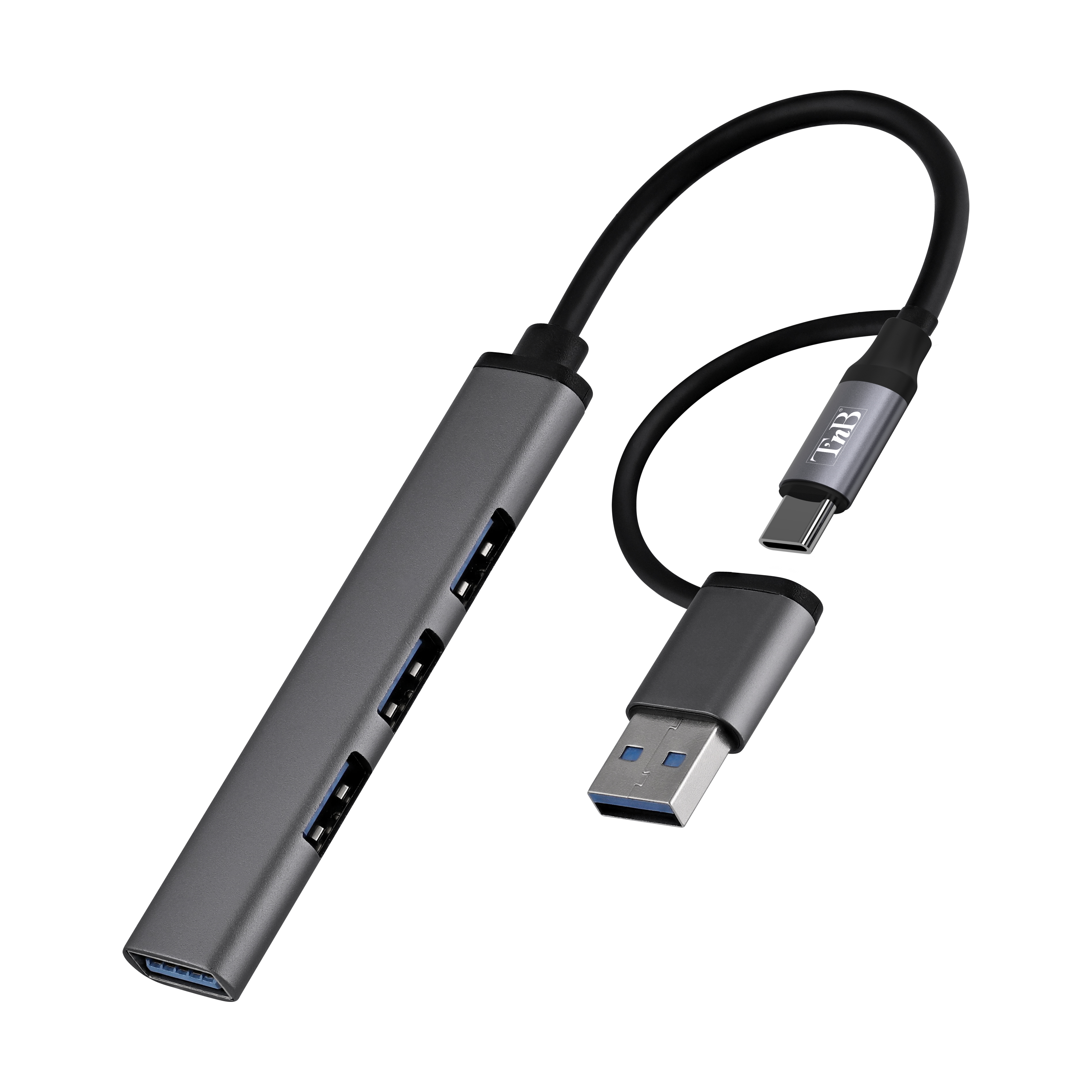 Hub USB-A & USB-C ultra slim vers 4x USB-A1