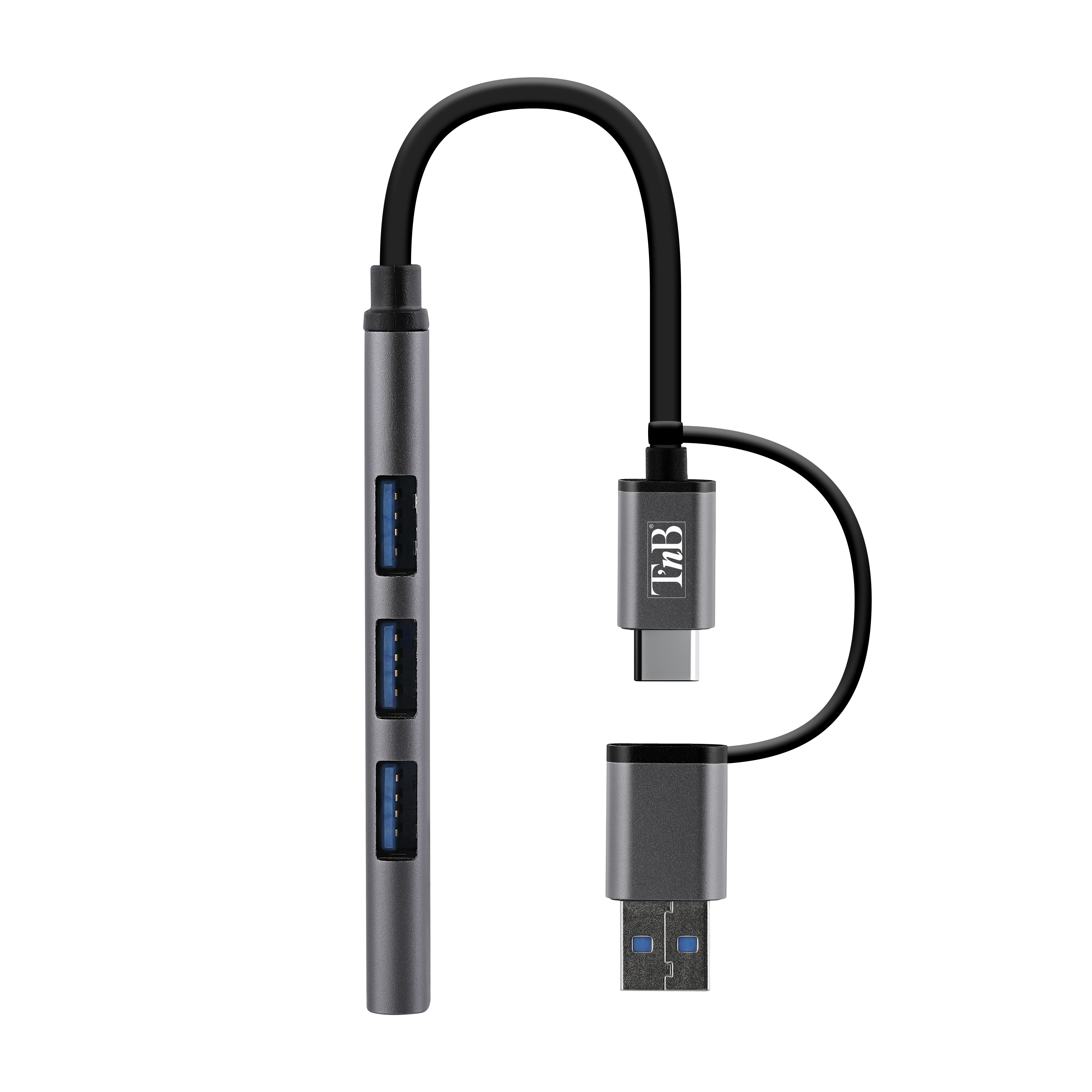 Hub USB-A & USB-C ultra slim vers 4x USB-A2