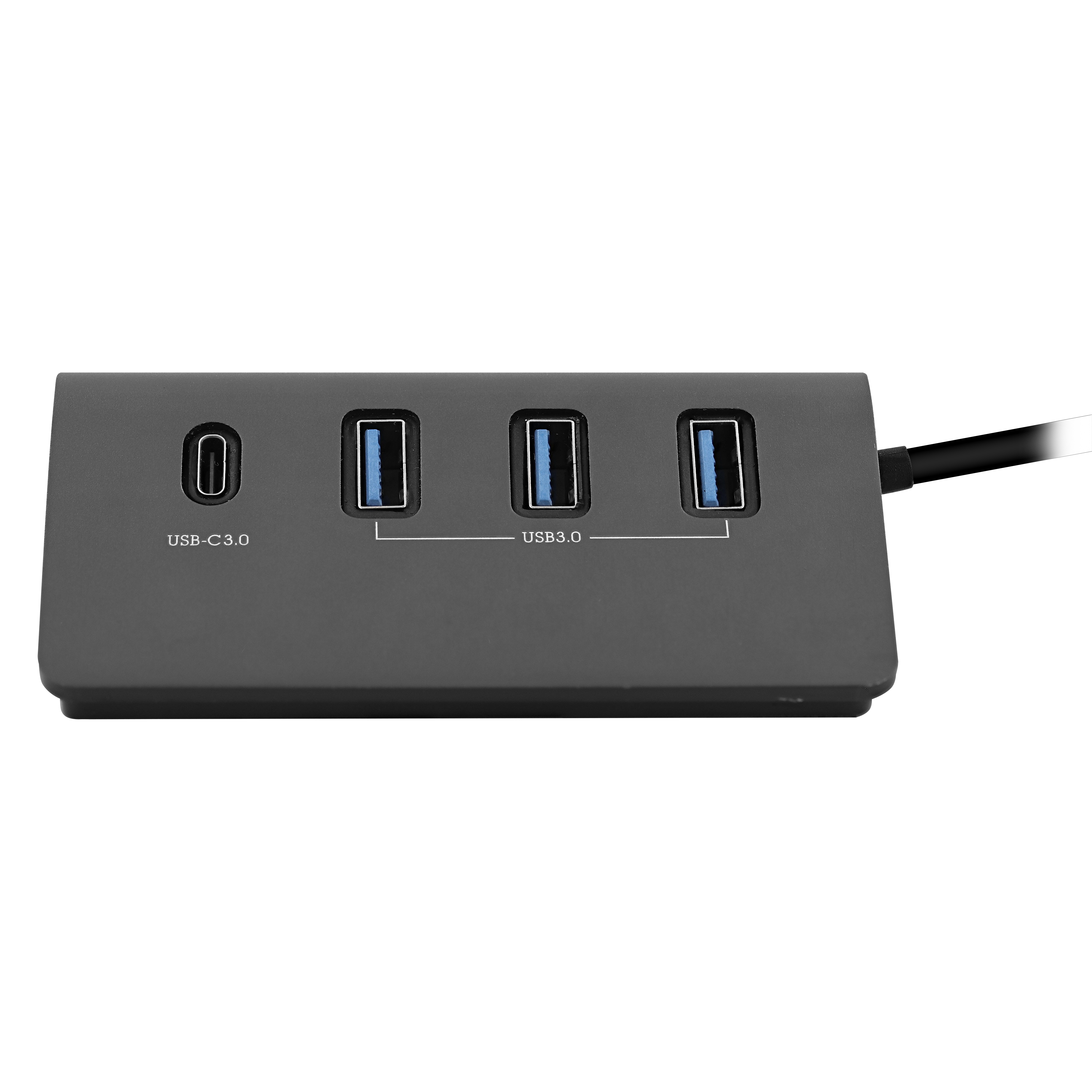 4 in 1 USB-A & USB-C 3.0 hub in aluminum to 3x USB-A + 1xUSB-C1