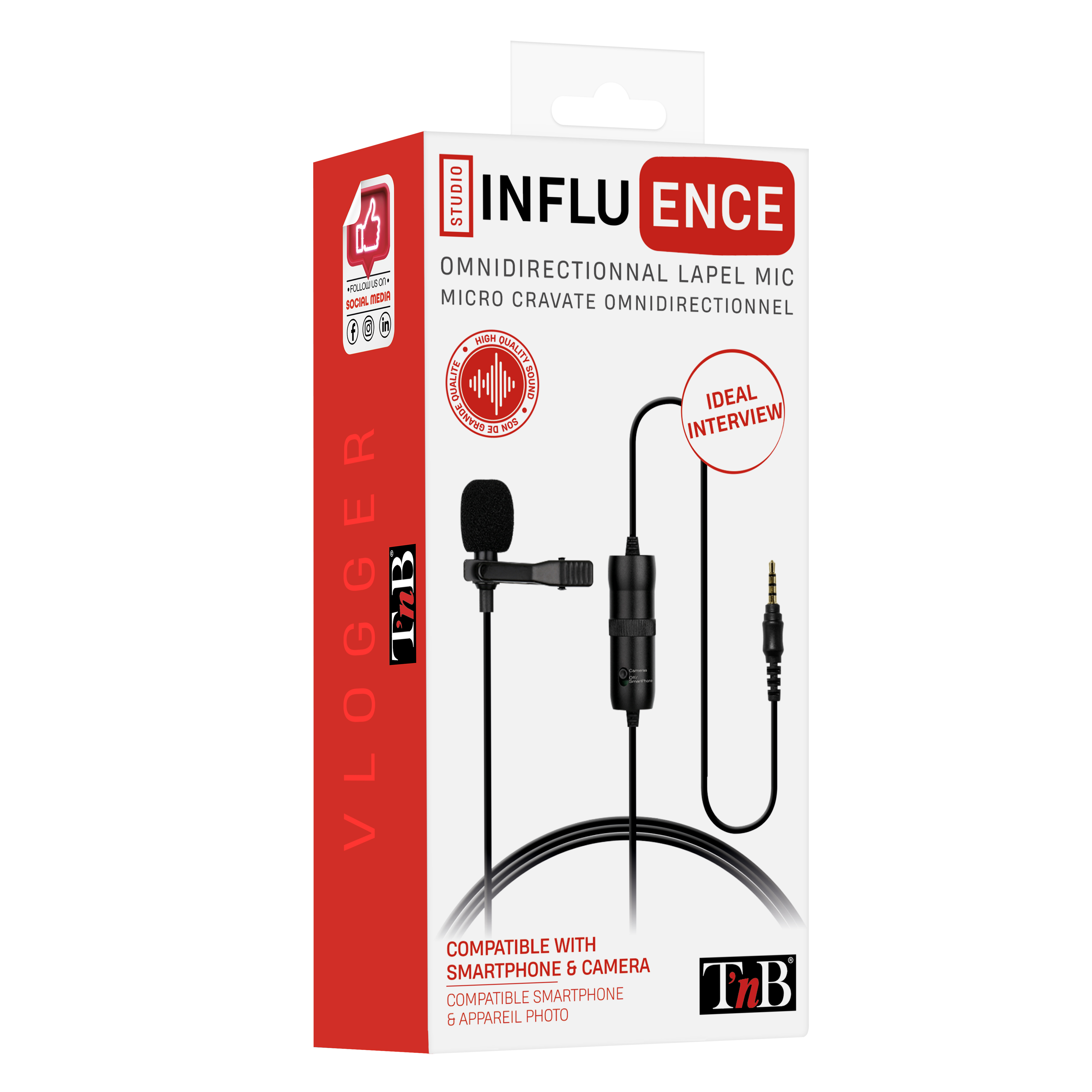 Omnidirectional Lavalier Microphone - INFLUENCE3