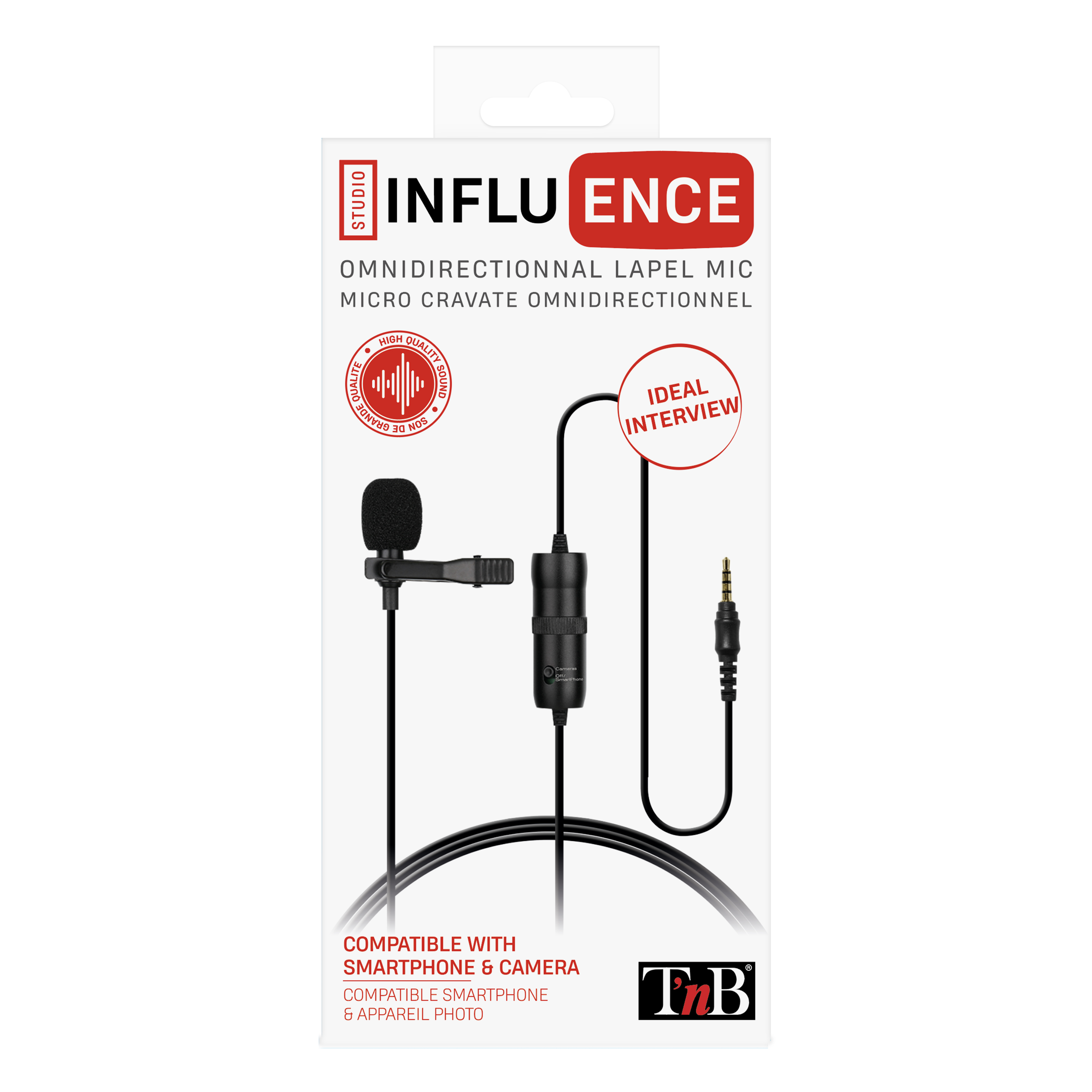 Omnidirectional Lavalier Microphone - INFLUENCE4