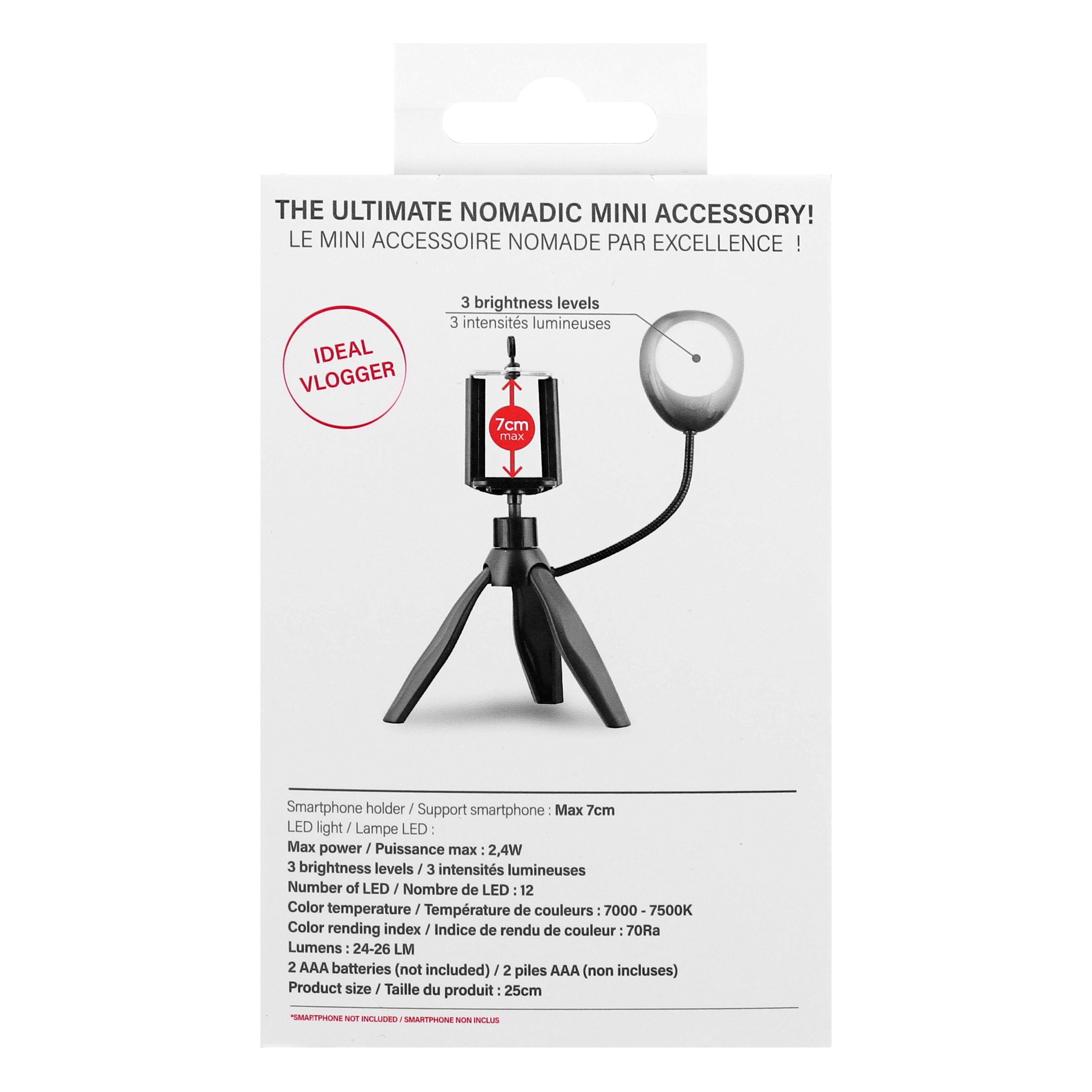 Mini smartphone tripod with LED - INFLUENCE6