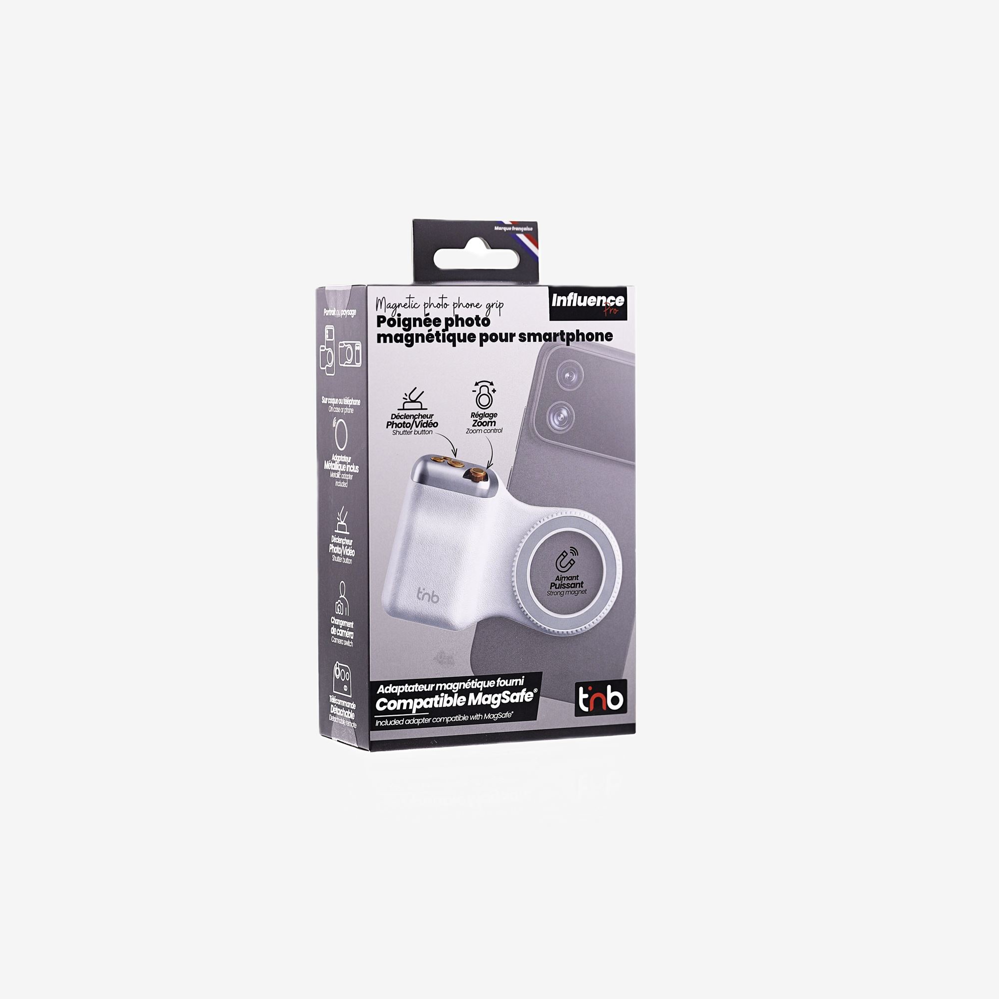 CREATOR MAG GRIP - Poignée magnétique pour smartphone compatible MagSafe - INFLUENCE PRO3