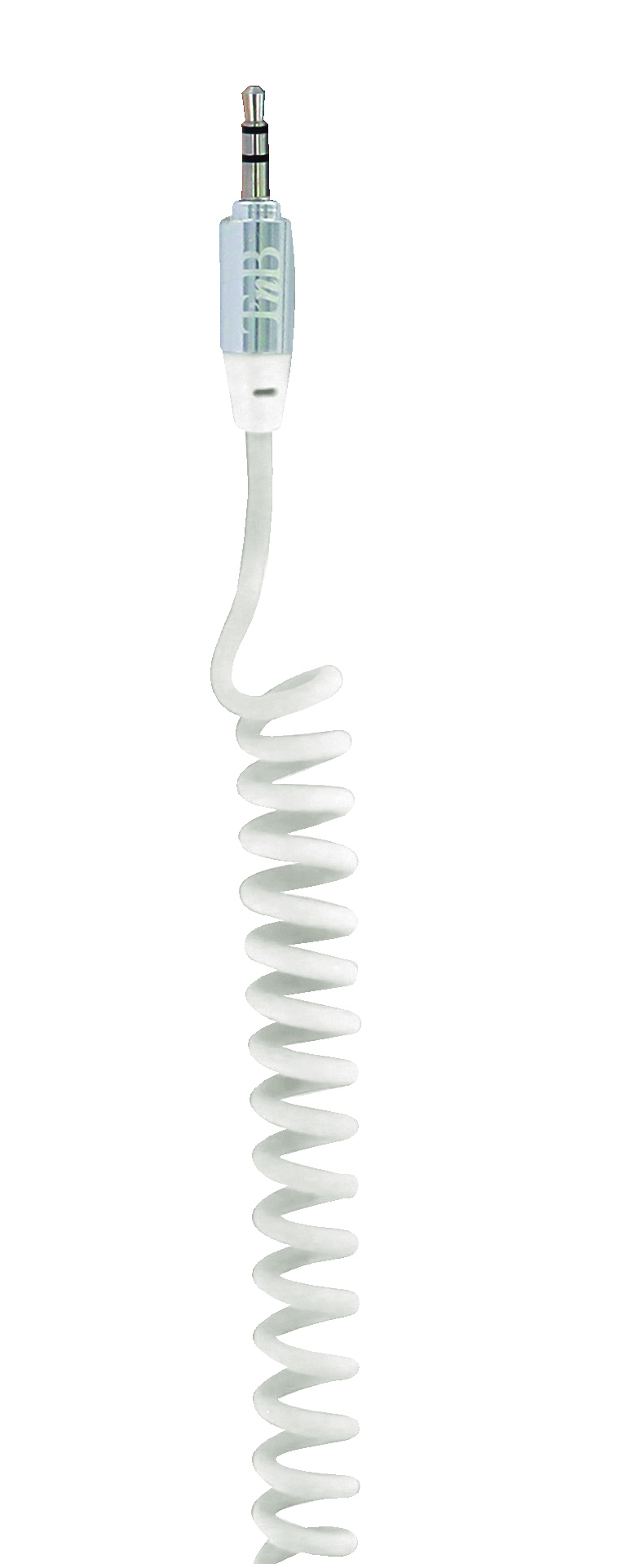 Twist cable jack 3.5mm male / jack 3.5mm male 1.8m white2