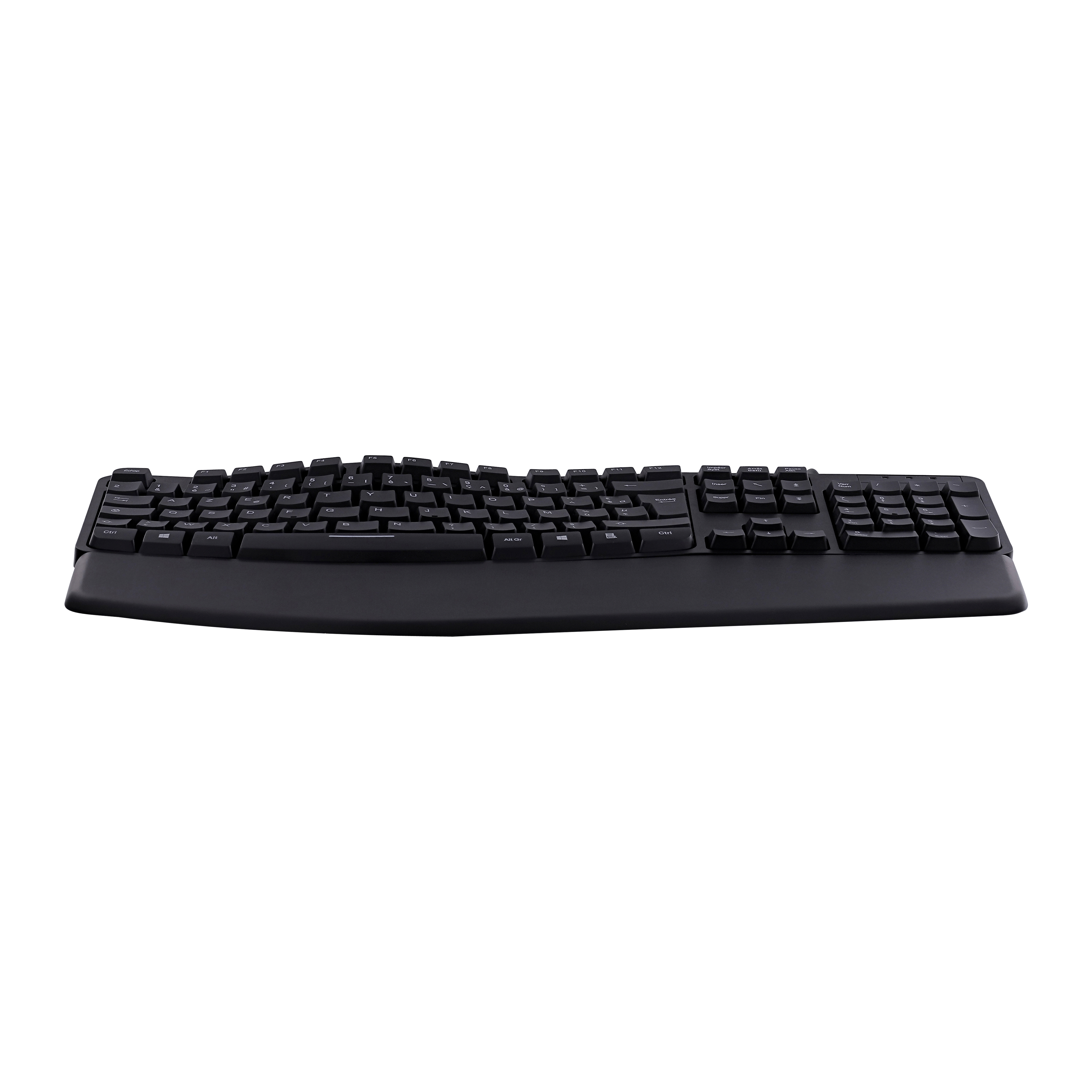 ERGONÓMICO - Teclado ergonómico con cable y reposamuñecas magnético5