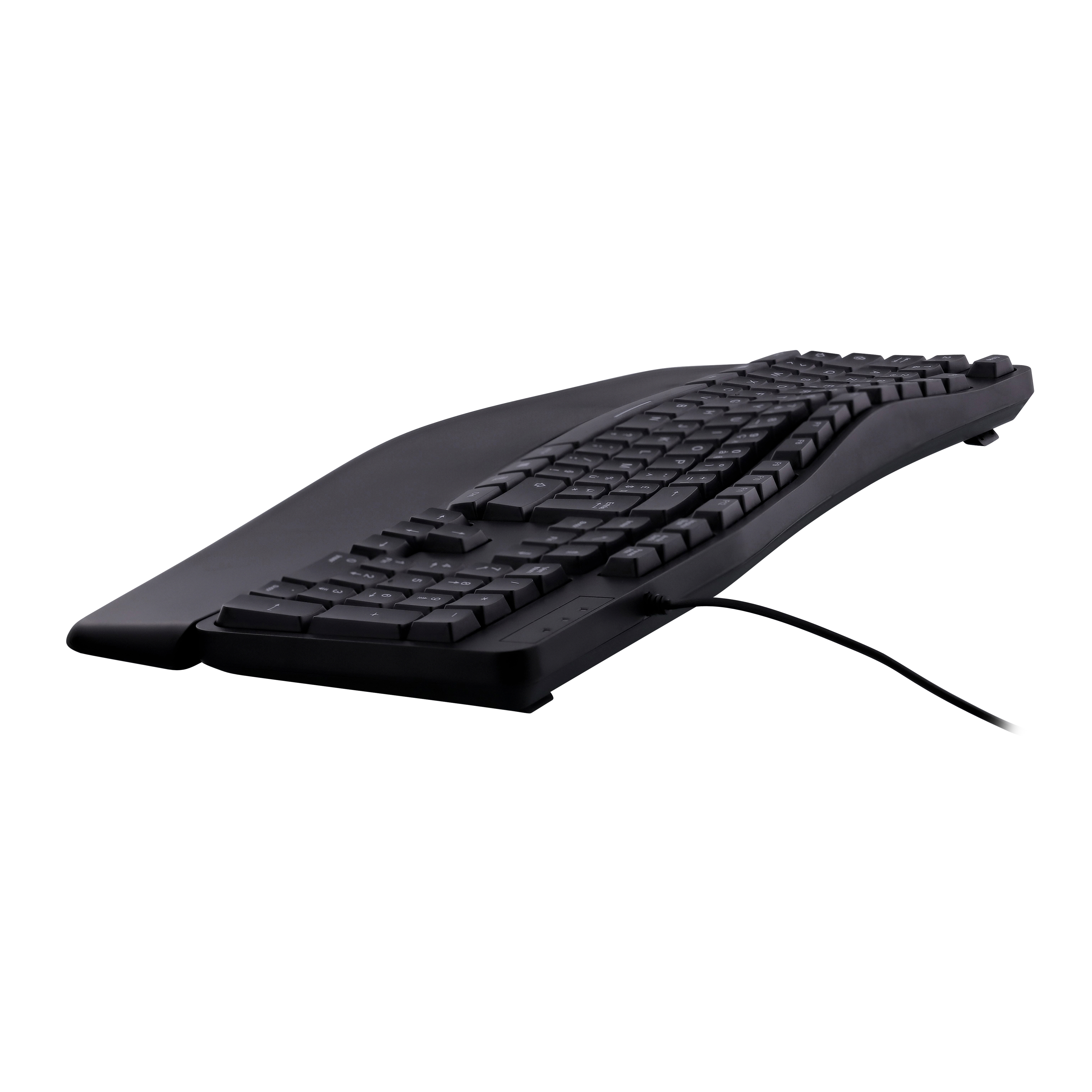 ERGONÓMICO - Teclado ergonómico con cable y reposamuñecas magnético7