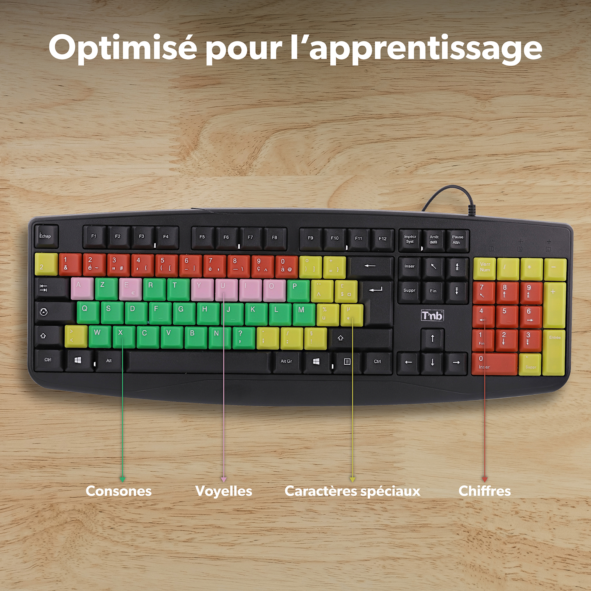 Clavier filaire coloré pour enfants KID4