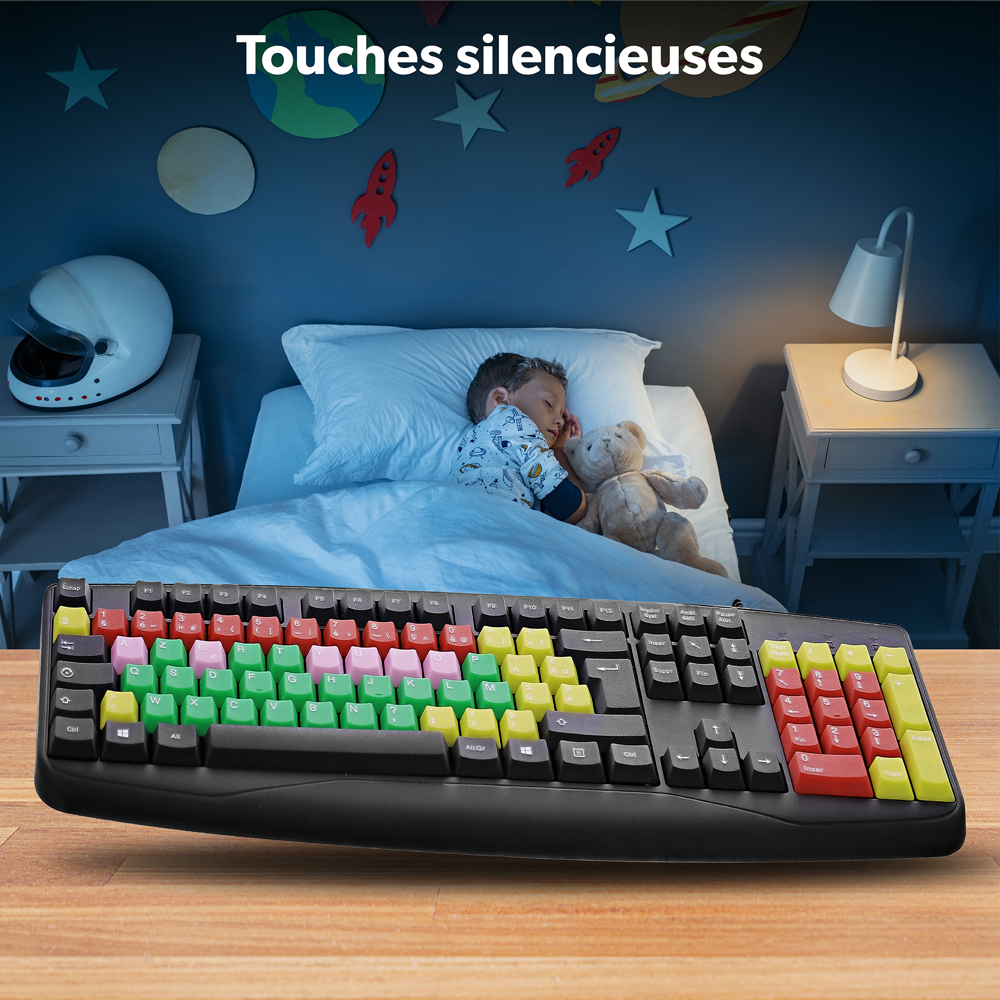 Clavier filaire coloré pour enfants KID6