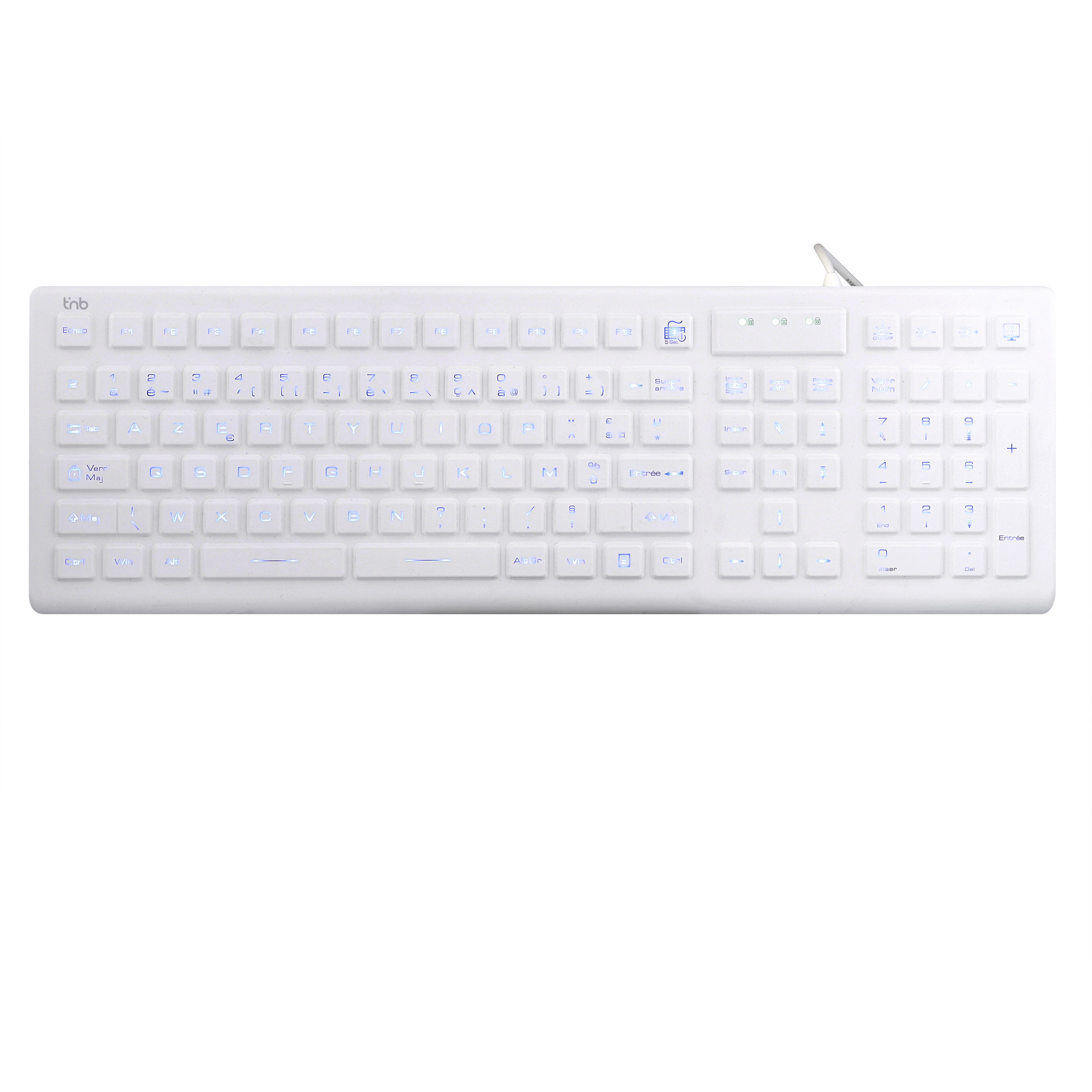 Teclado médico con cable IP68 - AZERTY (FR)2