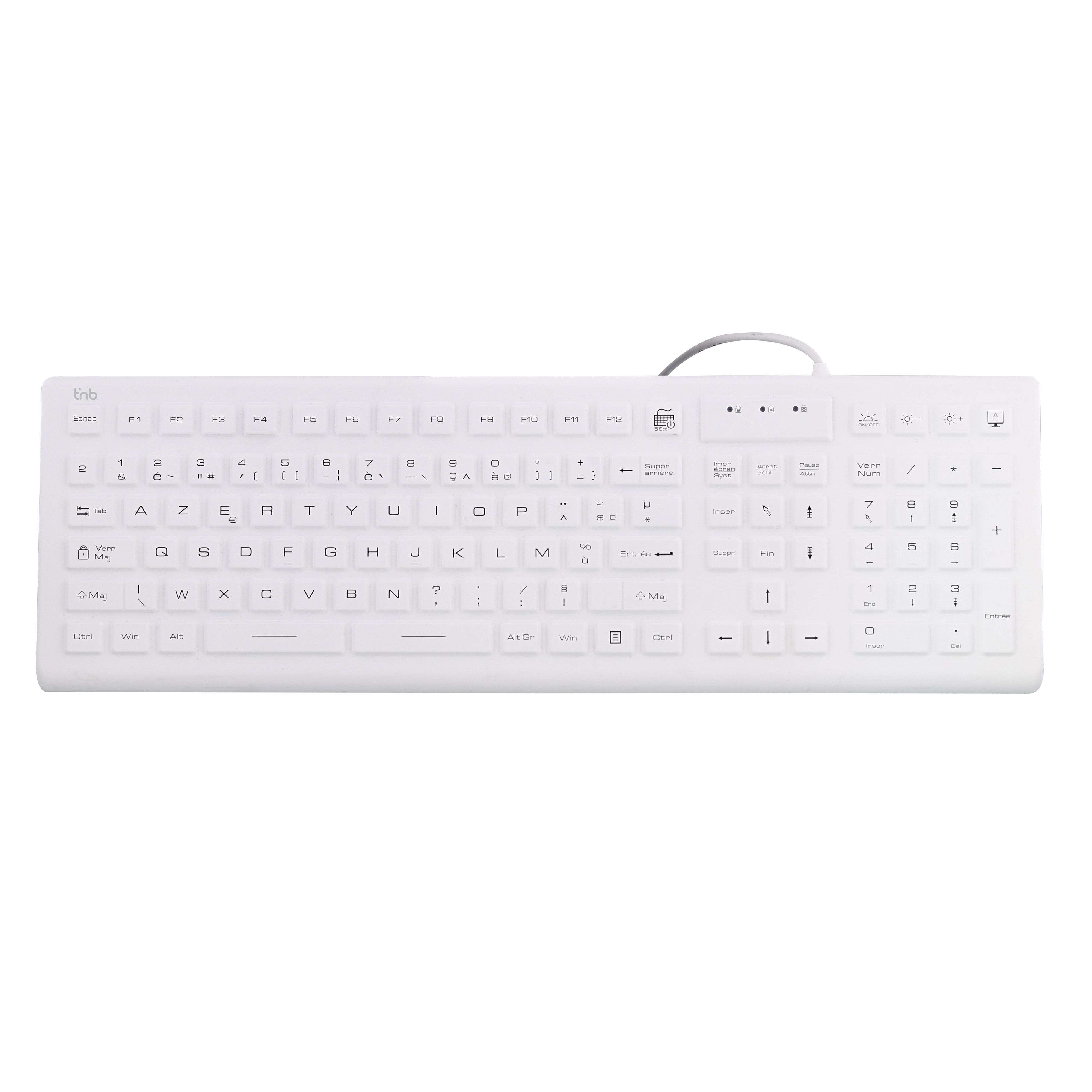 Teclado médico con cable IP68 - AZERTY (FR)3