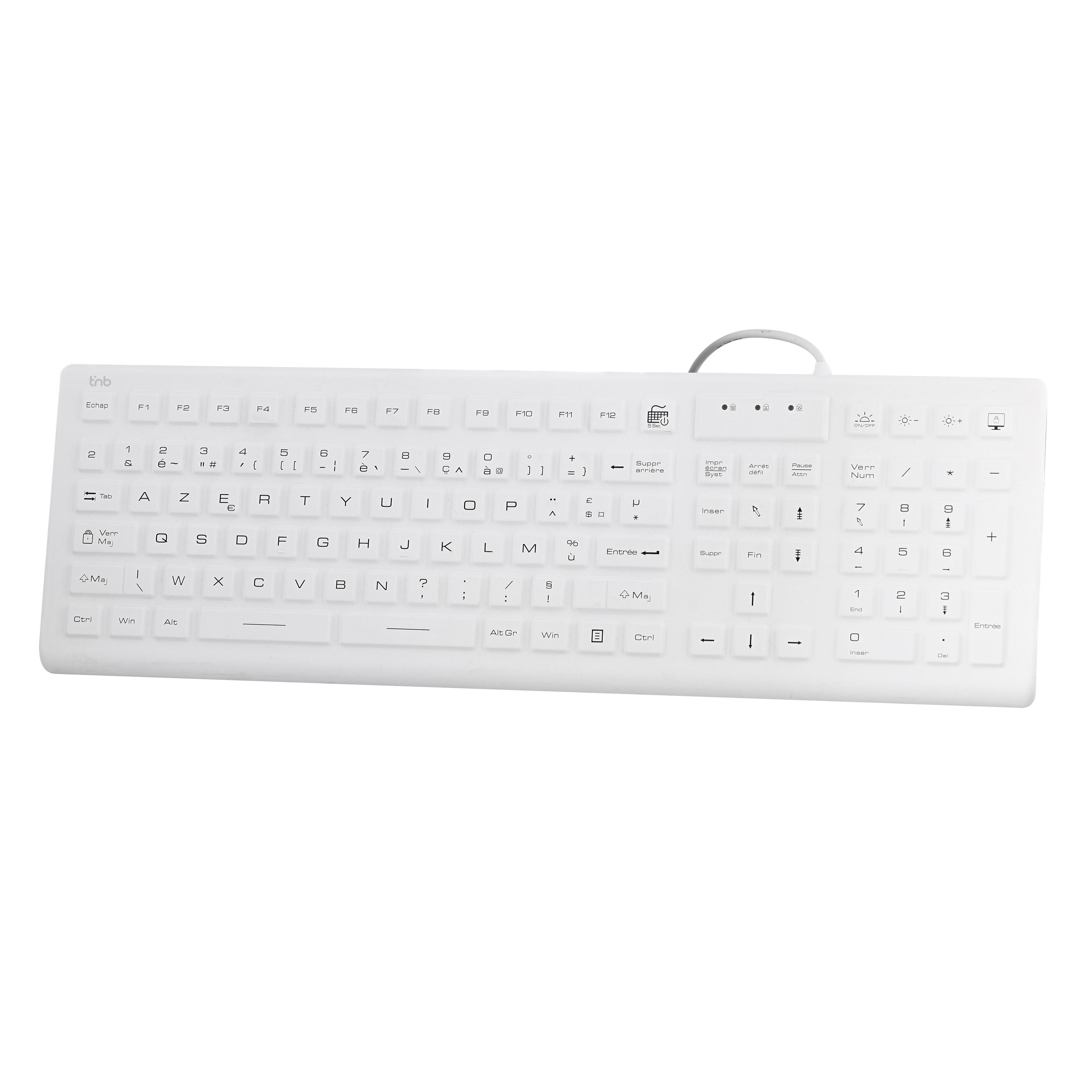 Teclado médico con cable IP68 - AZERTY (FR)1