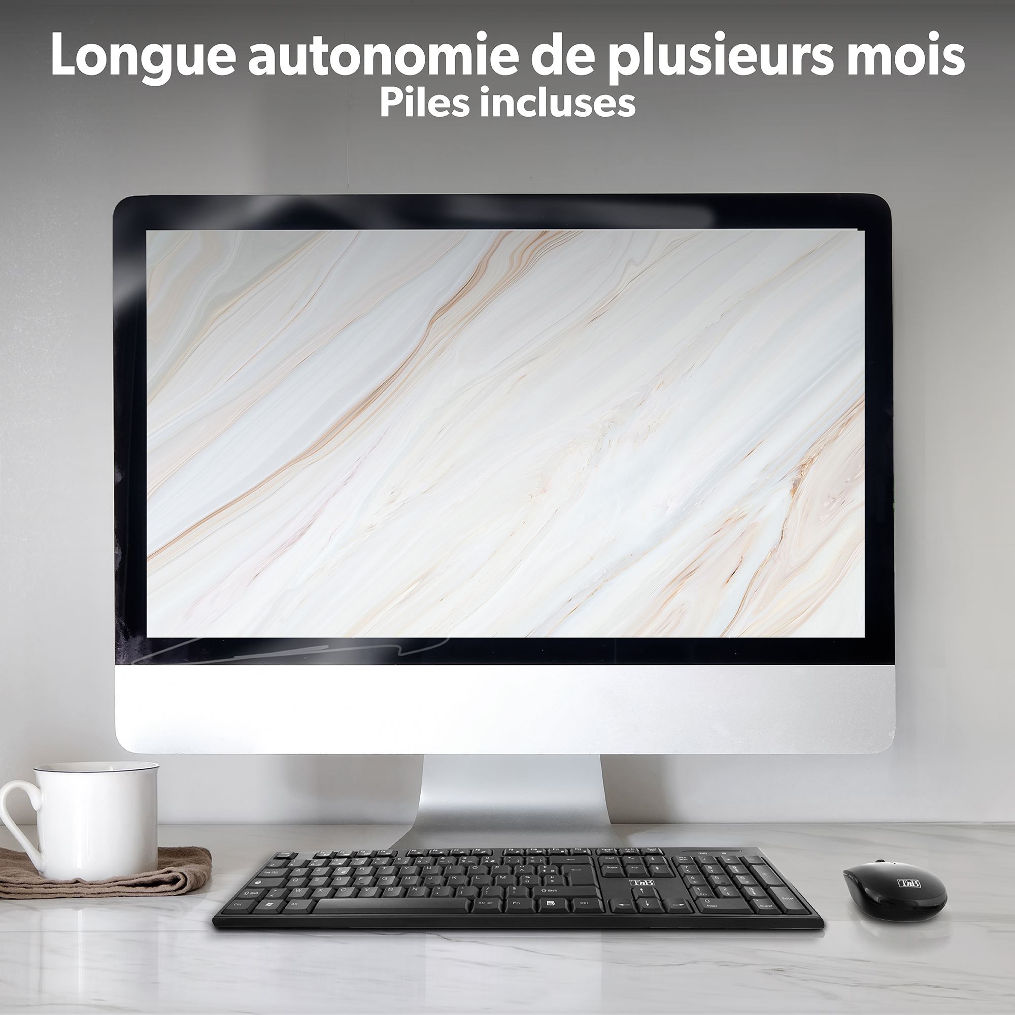 CLASSY - COMBO CLAVIER / SOURIS SANS FIL - NOIR5