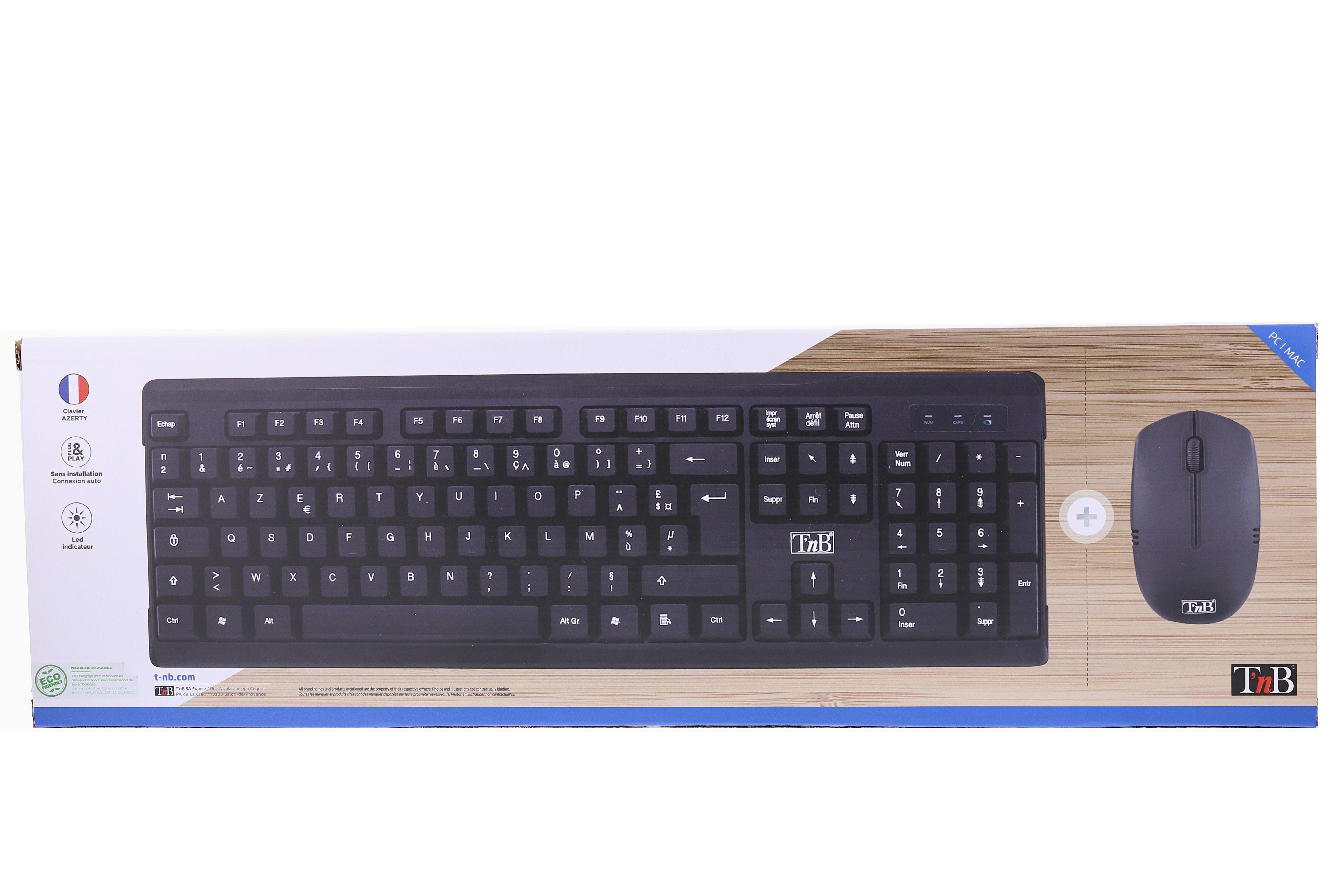 Wireless keyboard + mouse pack7