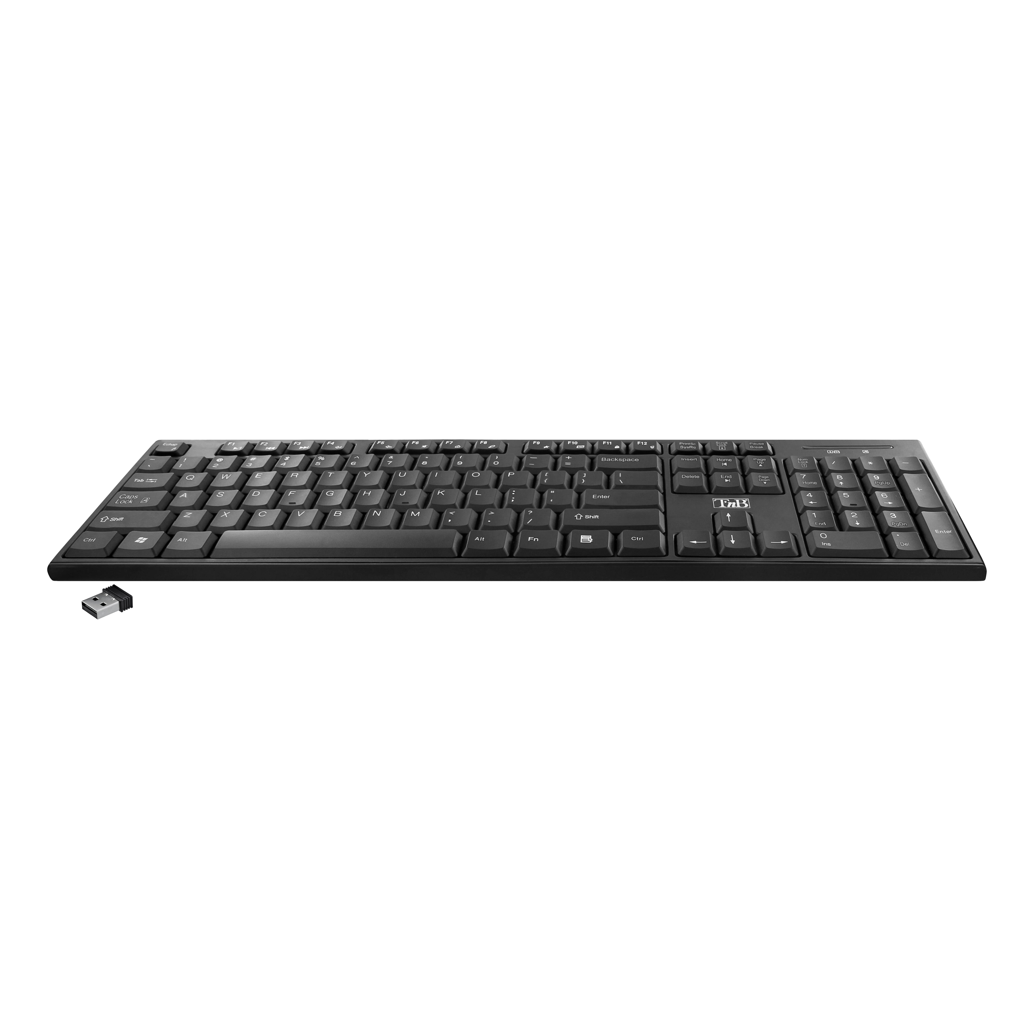 Wireless QWERTY US Keyboard - CLASSY black2