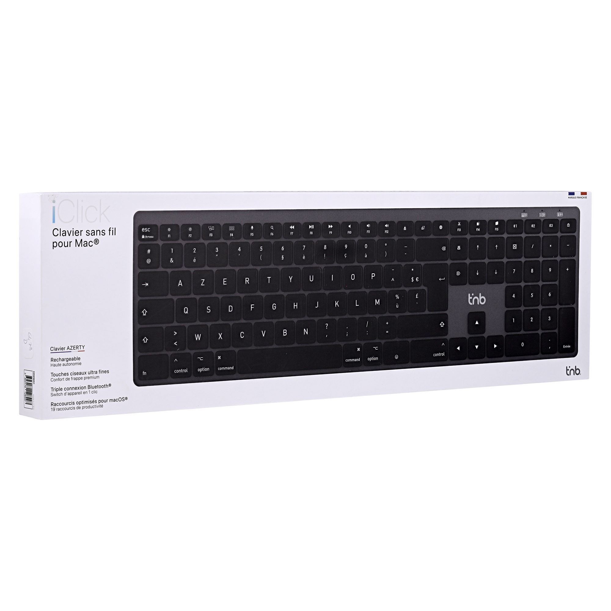 Teclado inalámbrico Bluetooth recargable ultrafino para Mac - AZERTY (FR)4