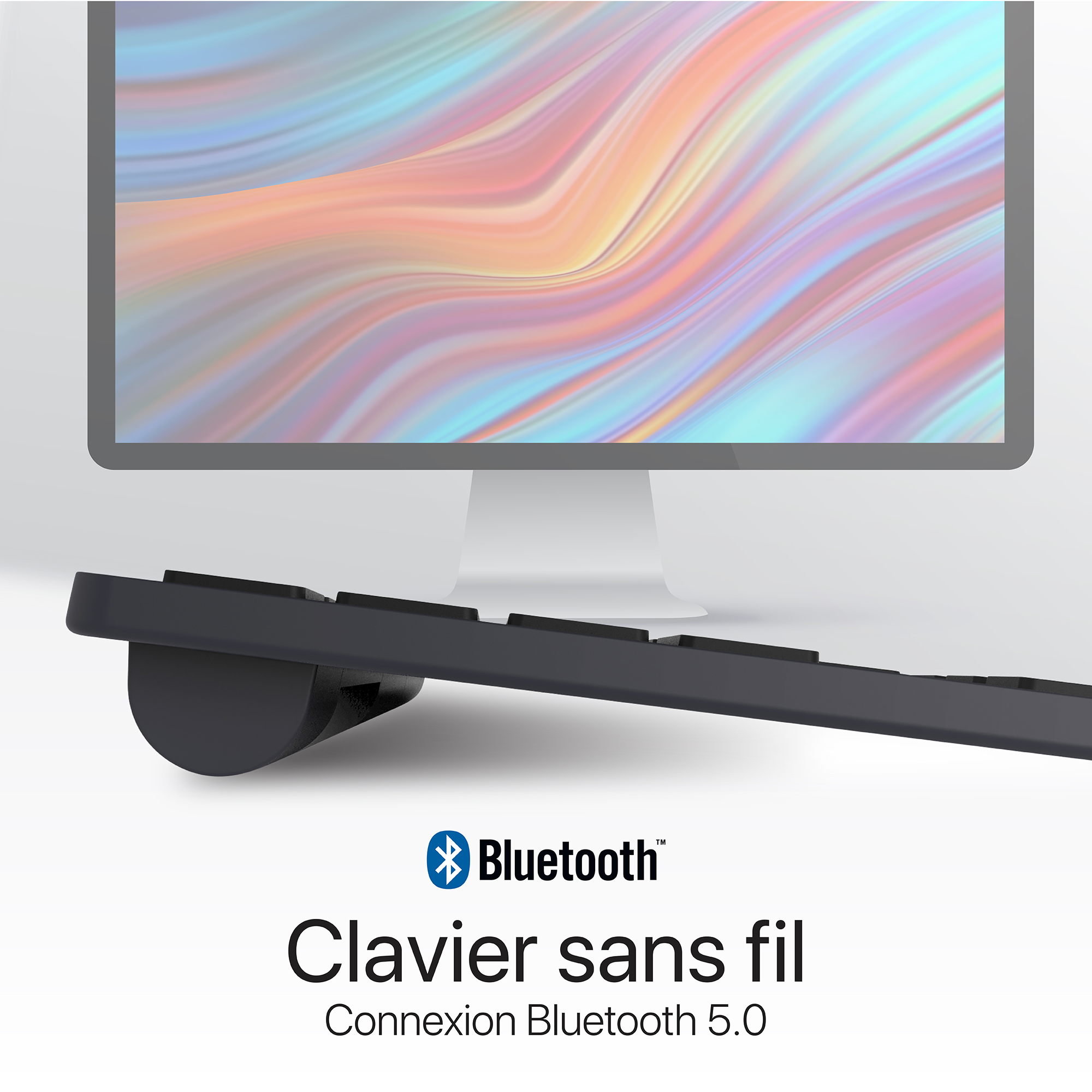 Teclado Bluetooth ultrafino recargable - AZERTY (FR)2