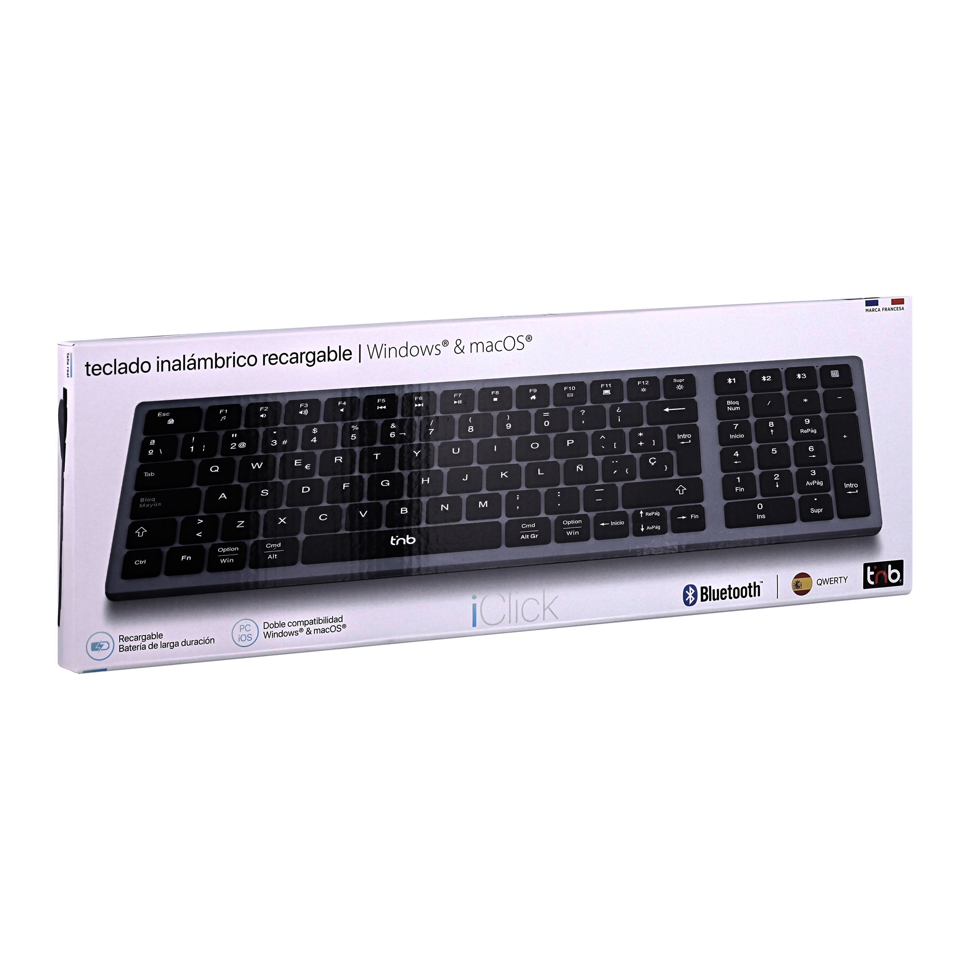 Clavier Bluetooth rechargeable ultra fin - QWERTY (ES)4