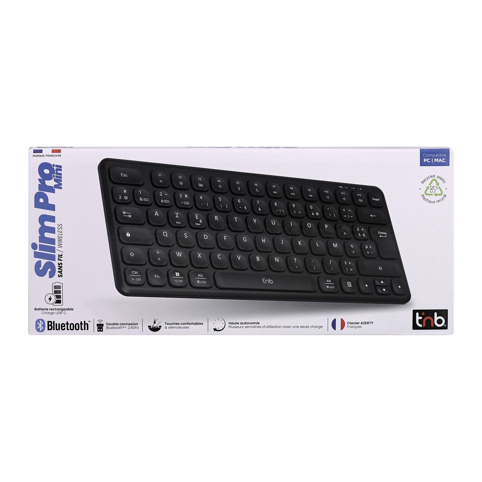 MINI Ultra-thin Rechargeable Bluetooth Keyboard - AZERTY (FR)7