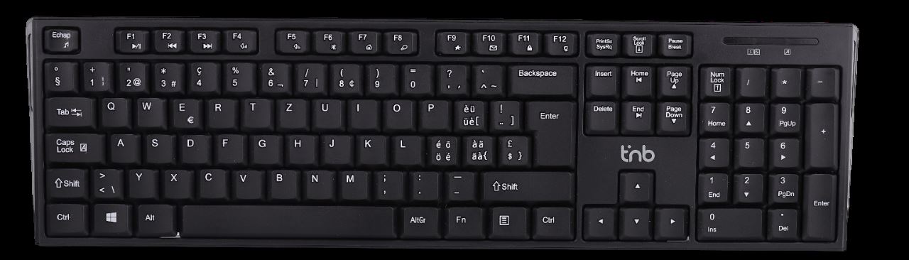 Clavier sans fil CLASSY noir - QWERTZ (SUISSE)1