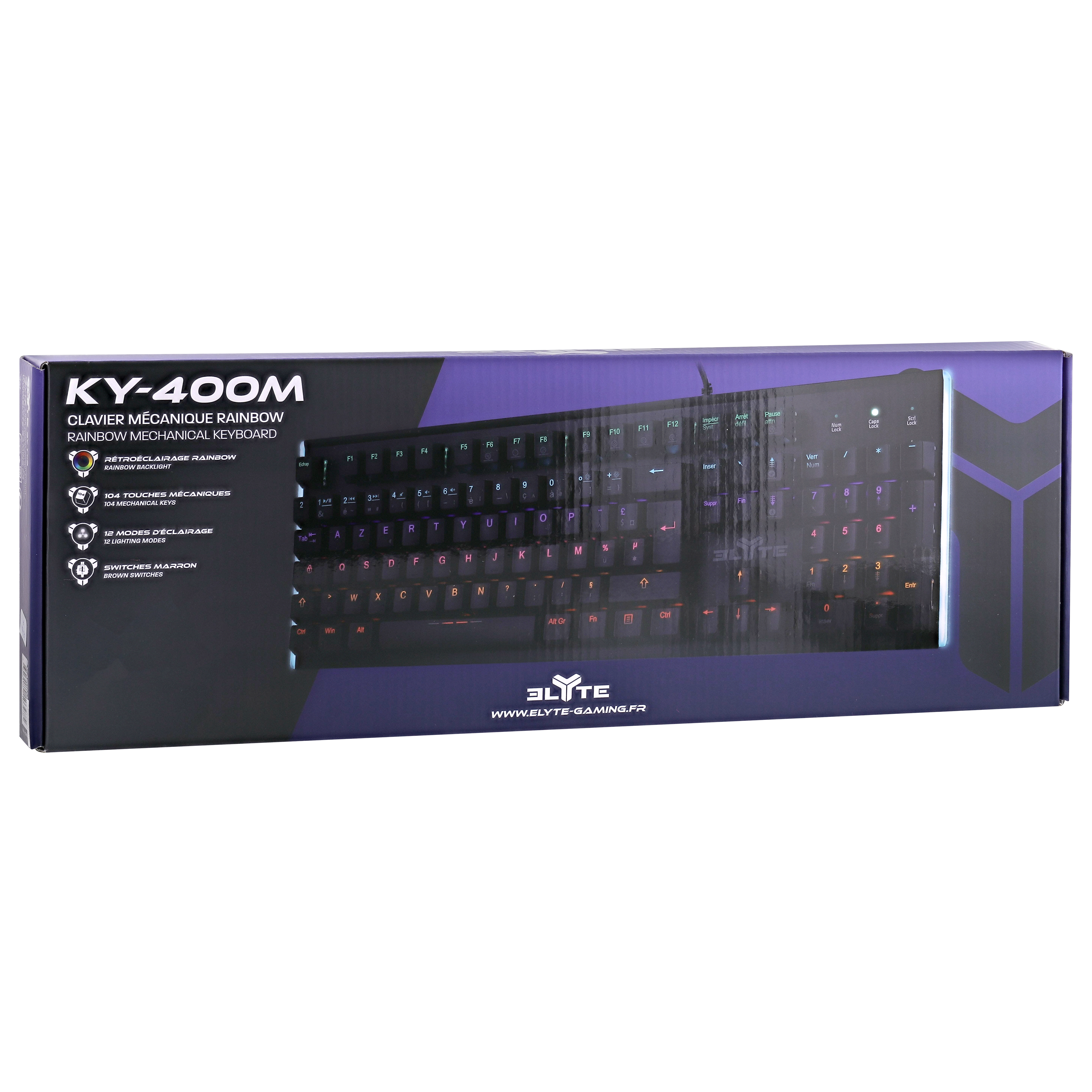 ELYTE - Clavier gamer mécanique KY-400M3