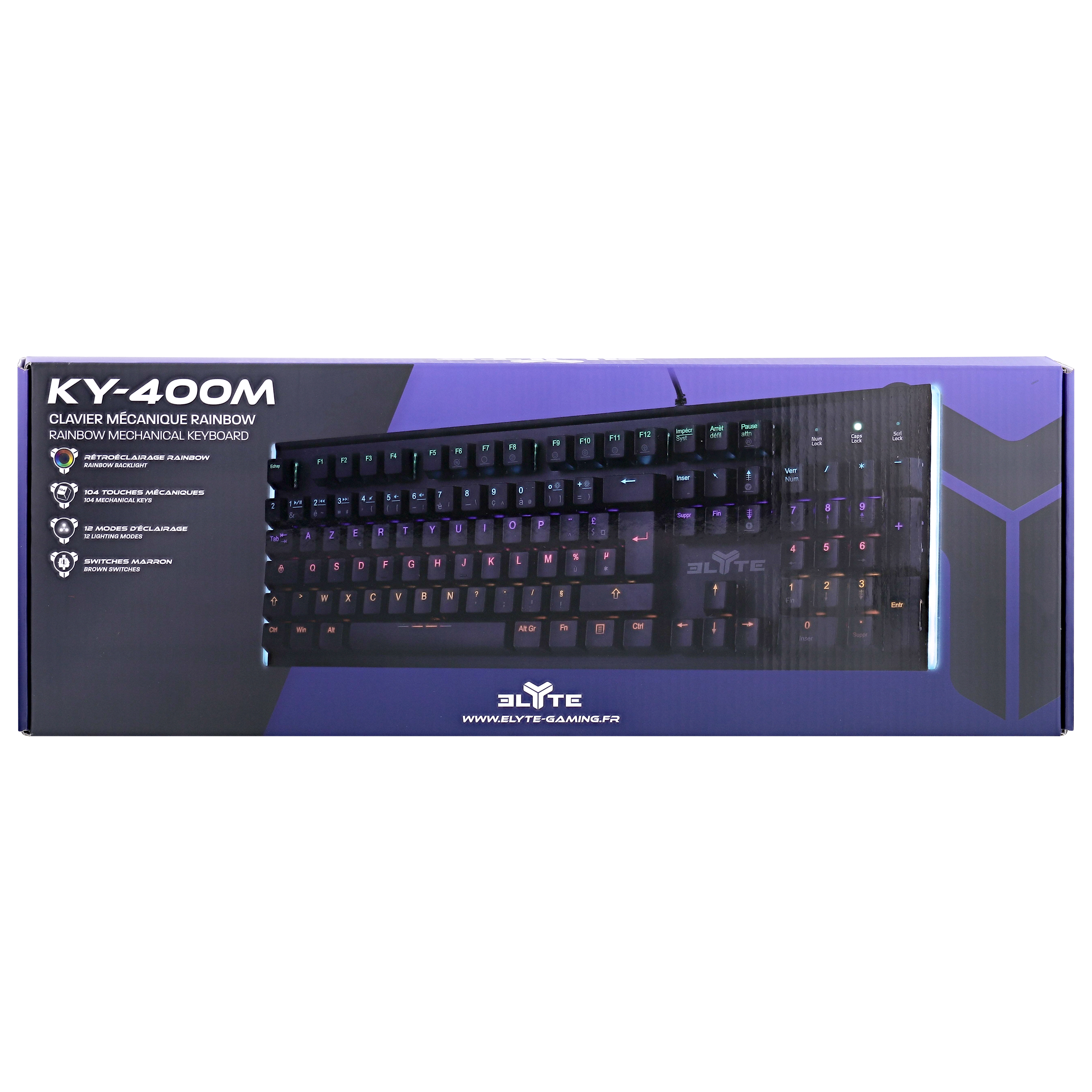 ELYTE - Clavier gamer mécanique KY-400M4