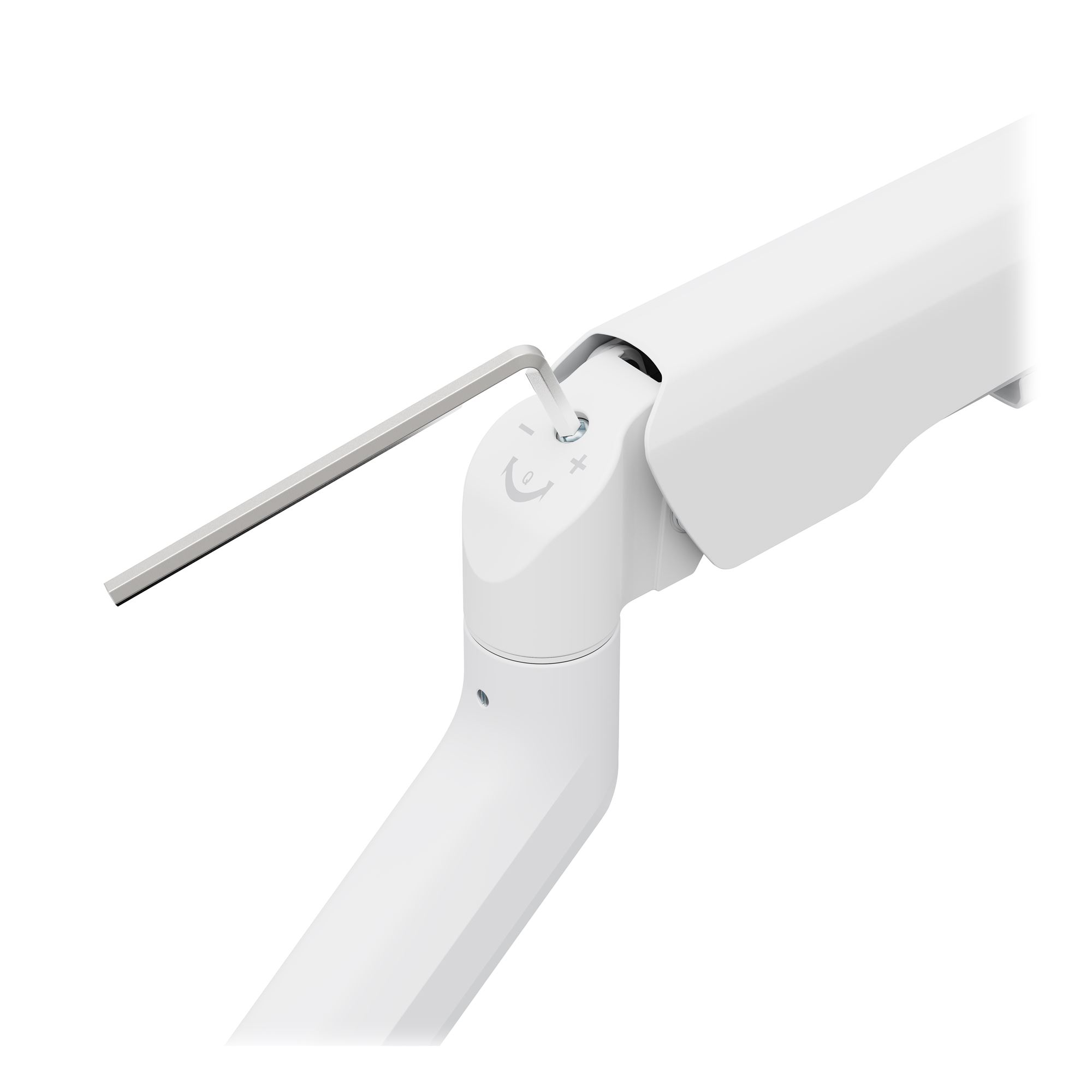 Double arm articulating monitor stand - white4