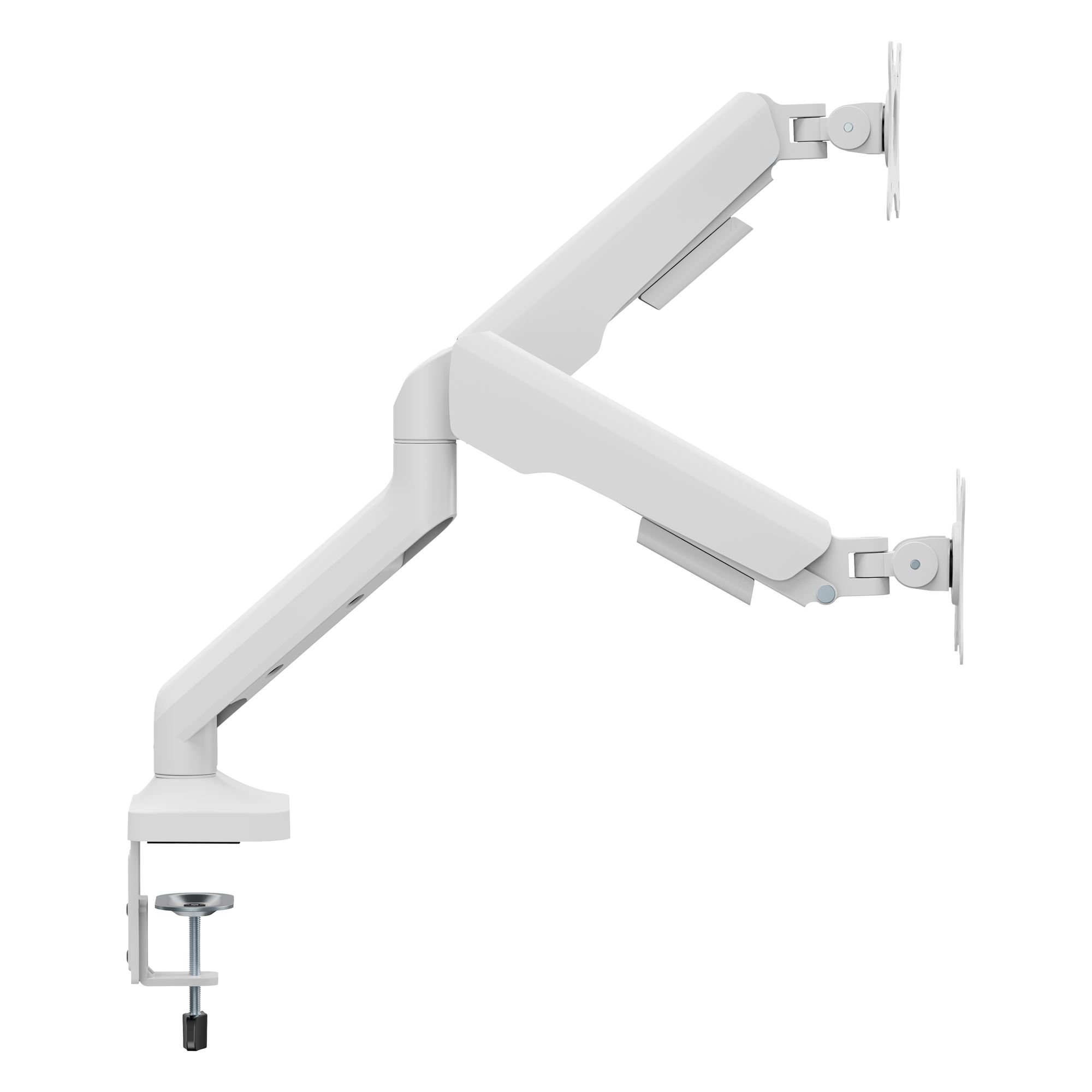 Double arm articulating monitor stand - white3
