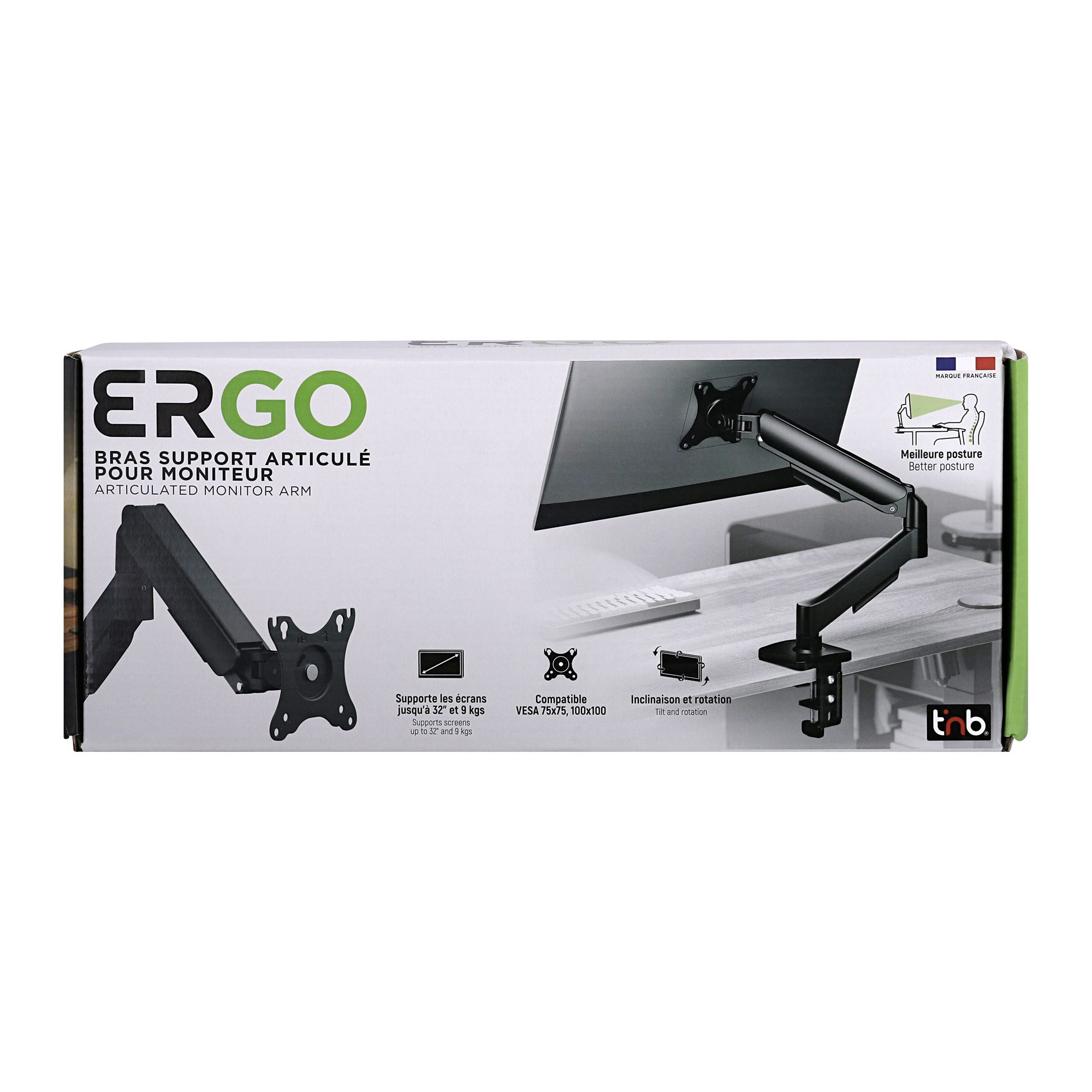 Bras support articulé mécanique pour moniteur 17-32