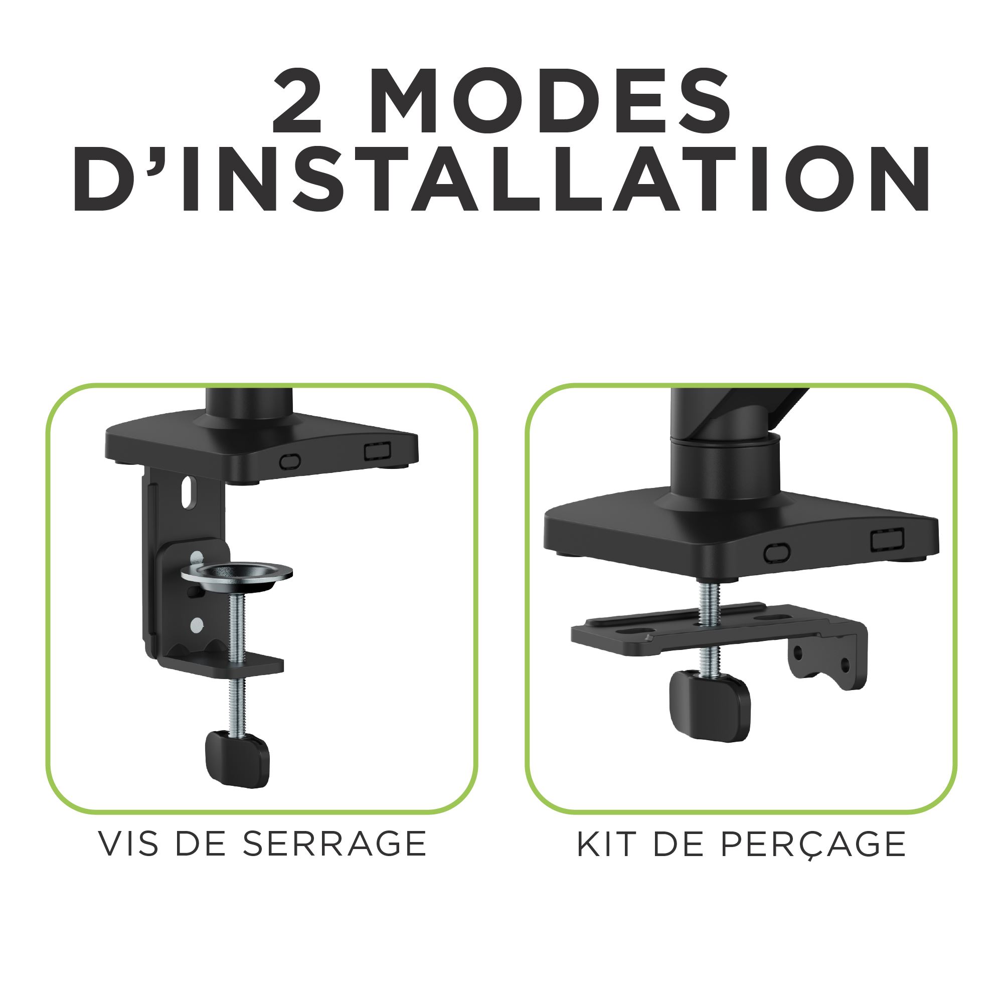Bras support articulé mécanique pour moniteur 17-32