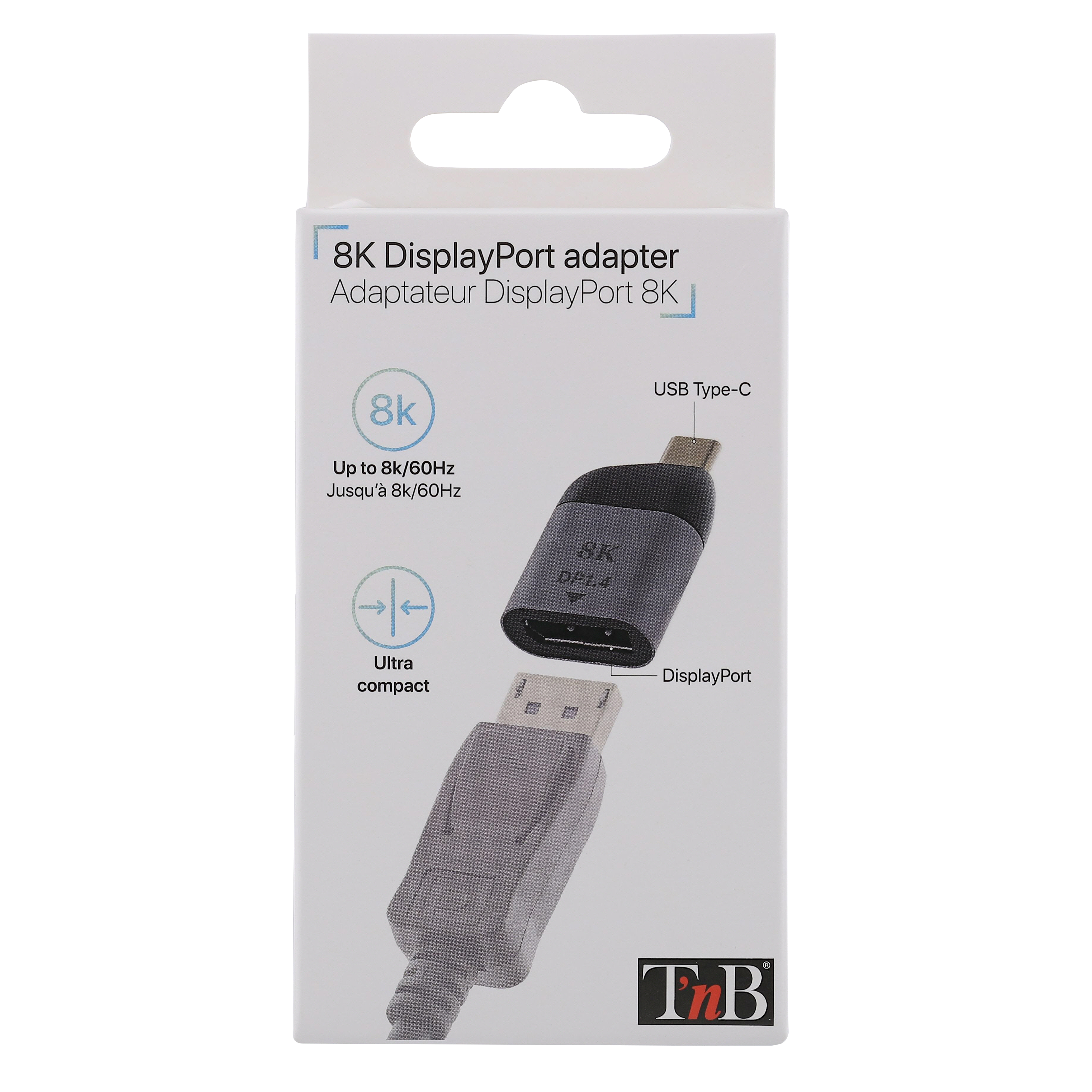 Adaptateur USB Type-C vers DisplayPort 8K4