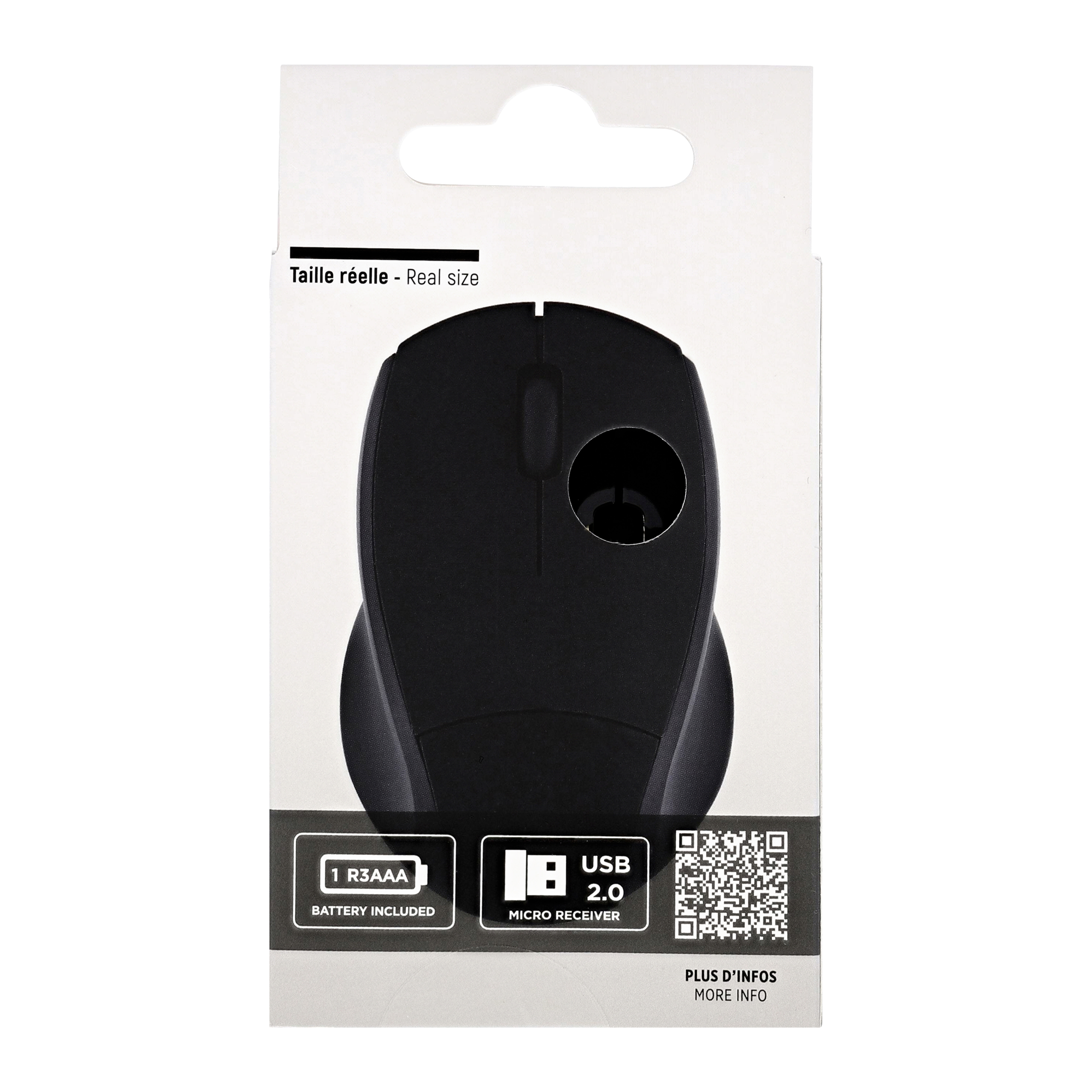 Souris sans fil MINY noire10