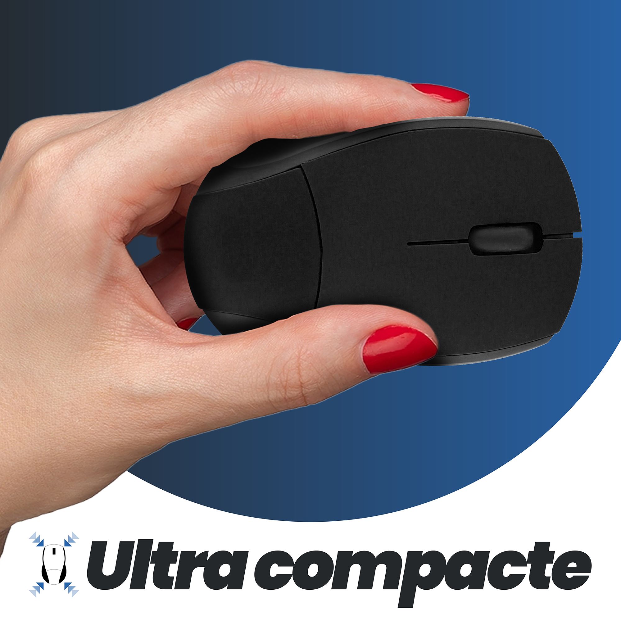 Souris sans fil MINY noire3