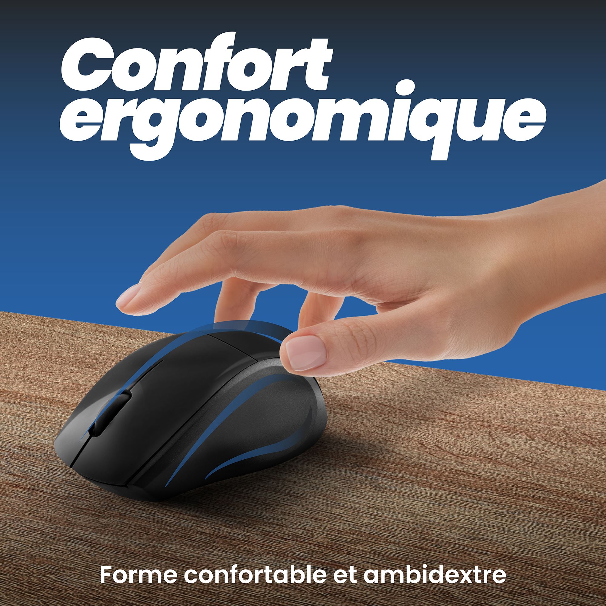 Souris sans fil MINY noire4