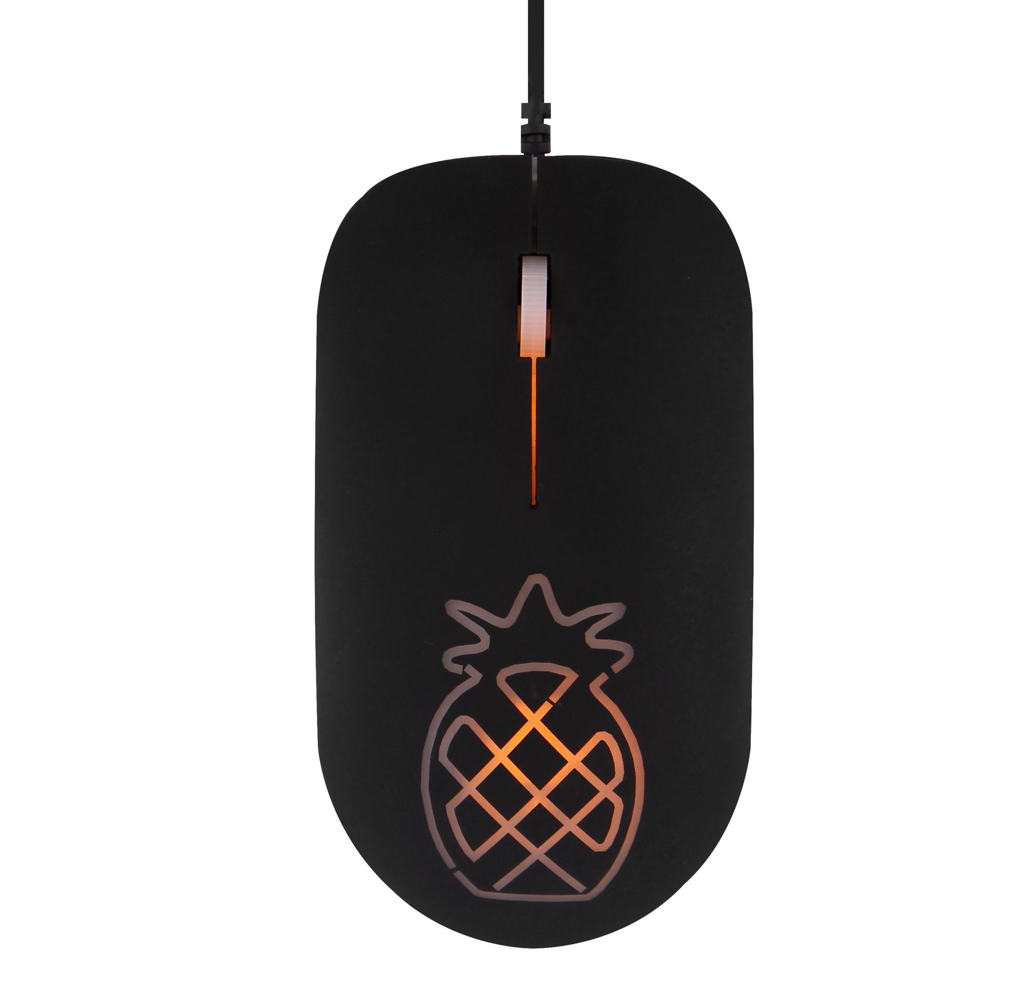Ratón con cable PIÑA NEÓN1