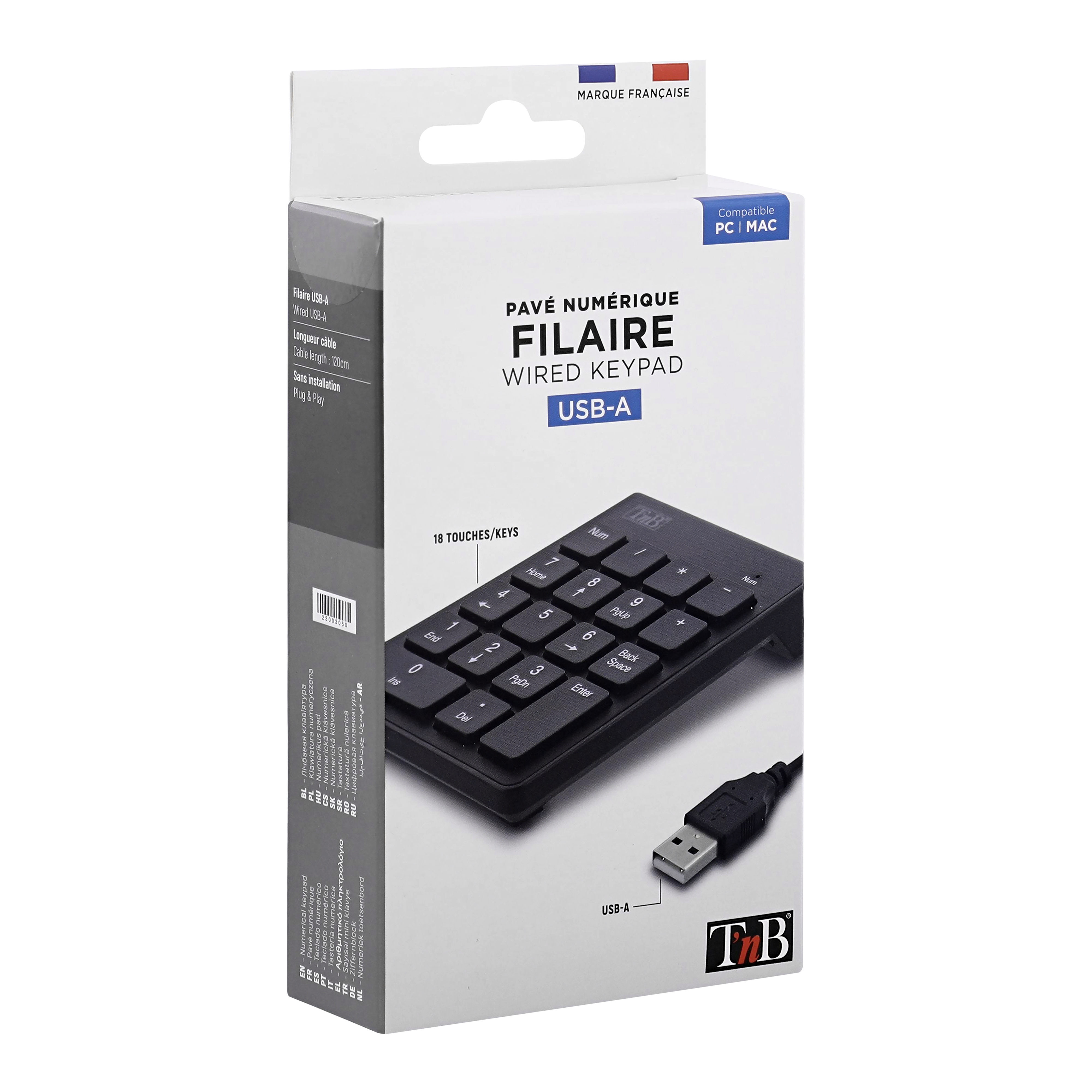 Pavé numérique filaire K-PAD3