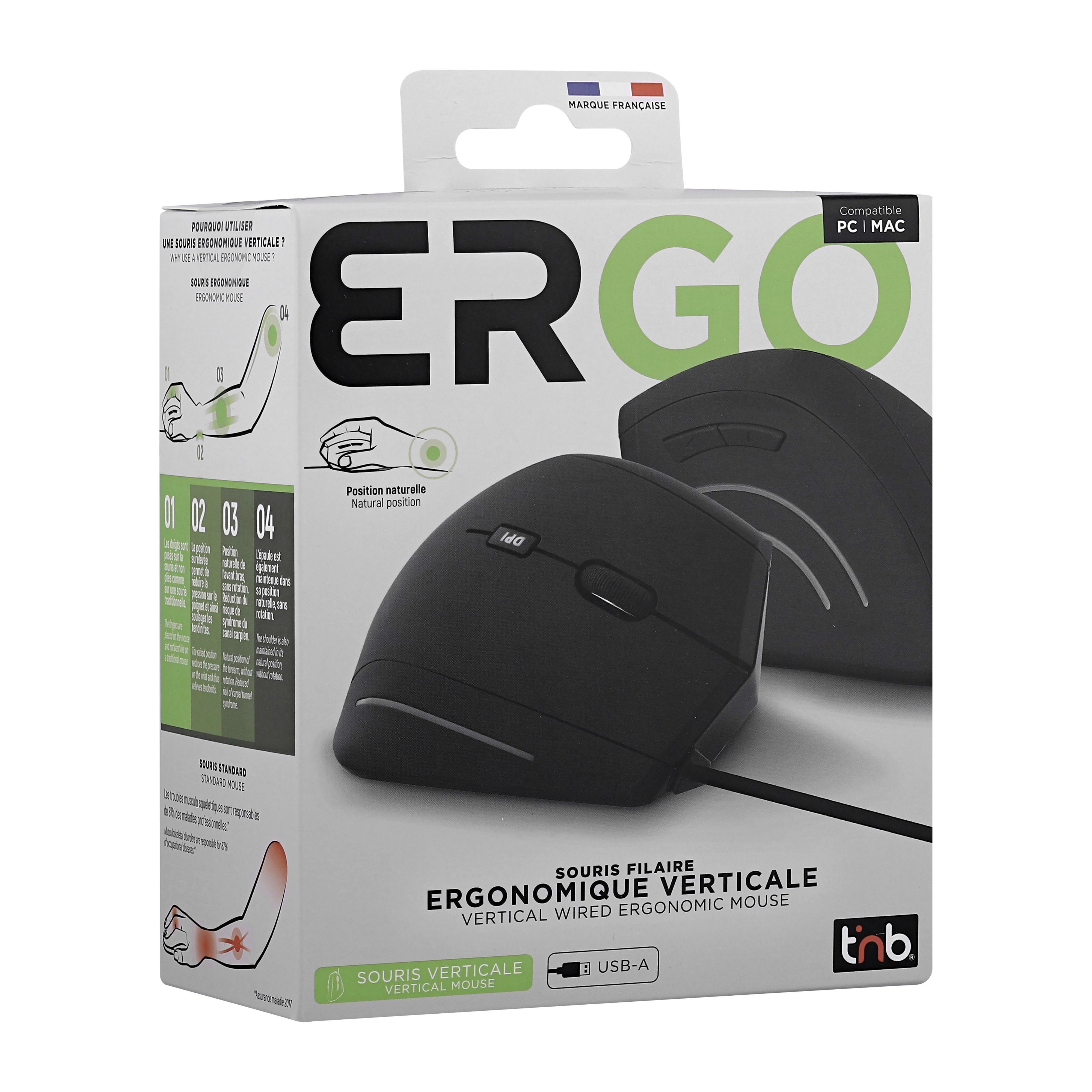 Souris filaire ergonomique verticale7