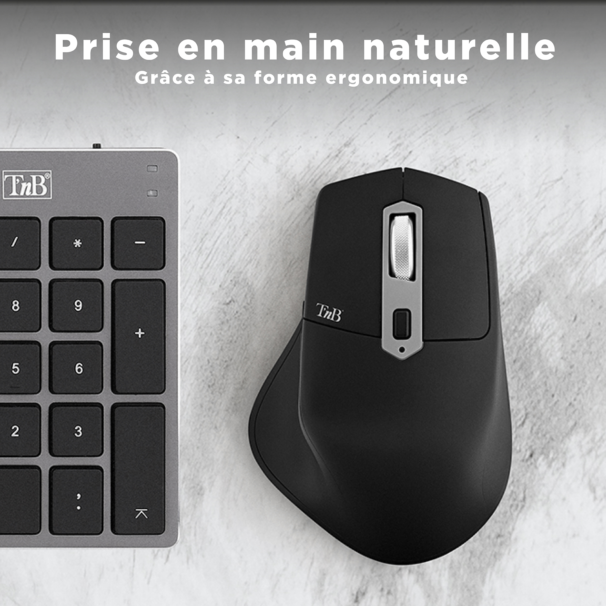 TRIPLE CONNECT iClick Semi-Ergonomic Wireless Mouse4
