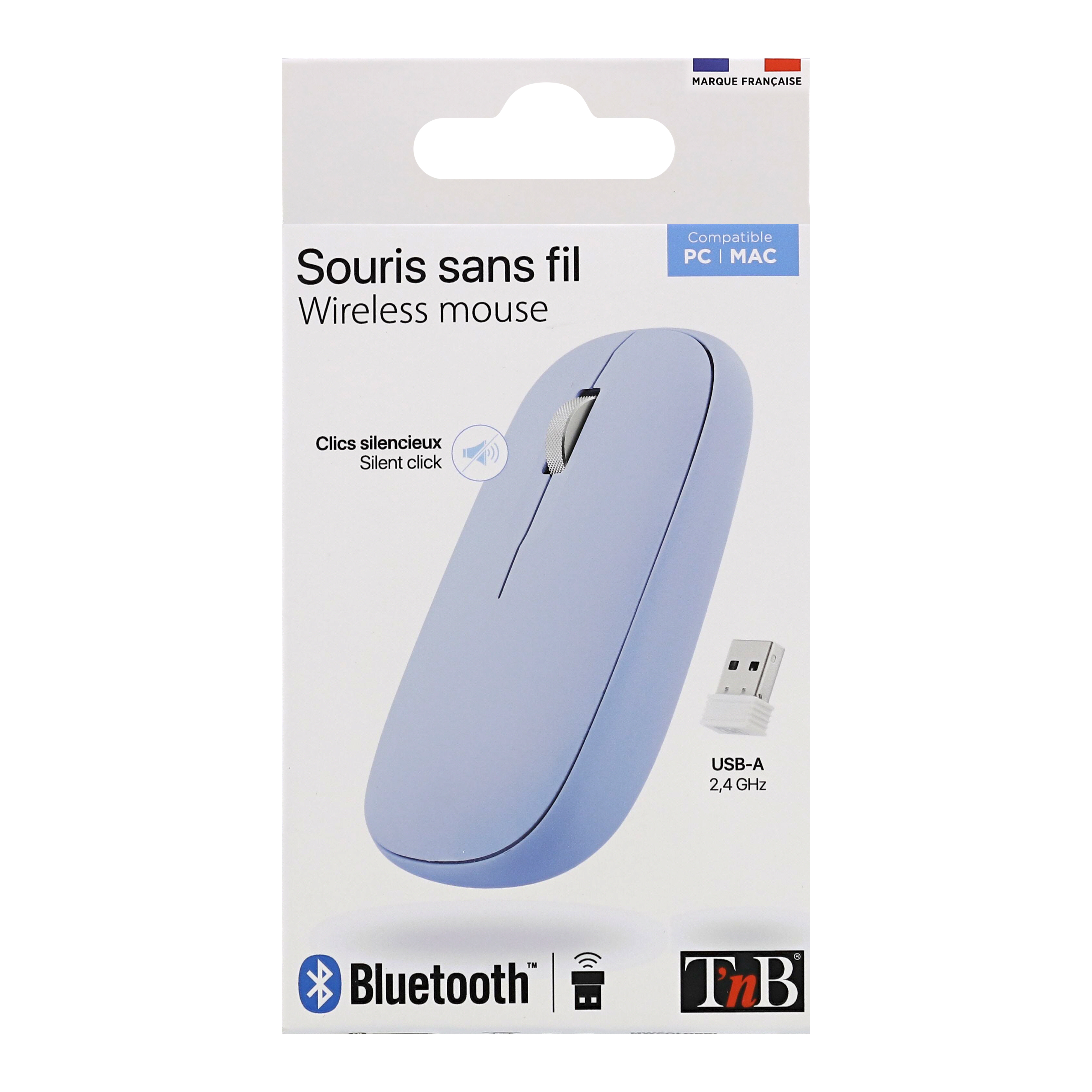 Souris colorée DUAL CONNECT bleue5