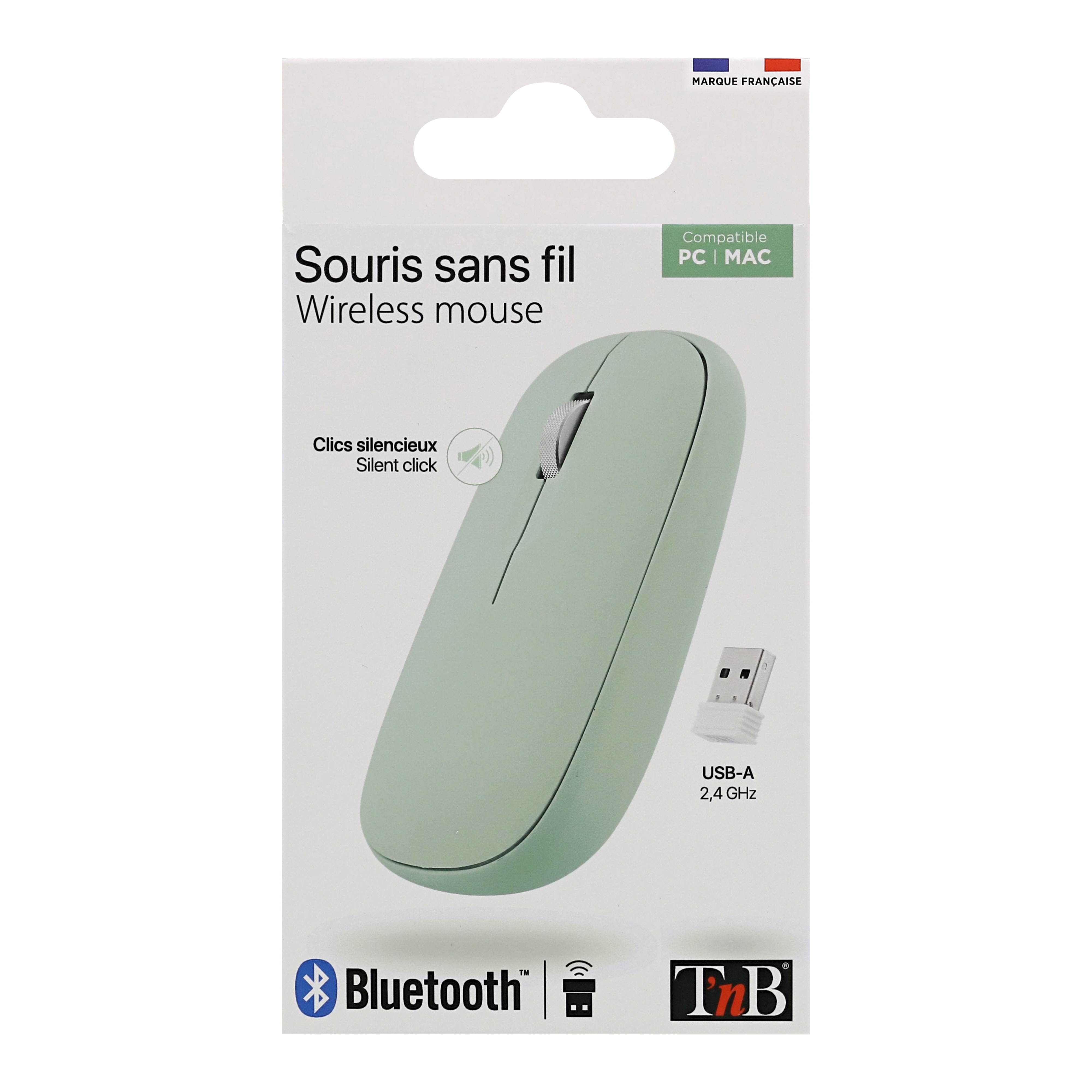 Souris iClick color DUAL CONNECT verte5