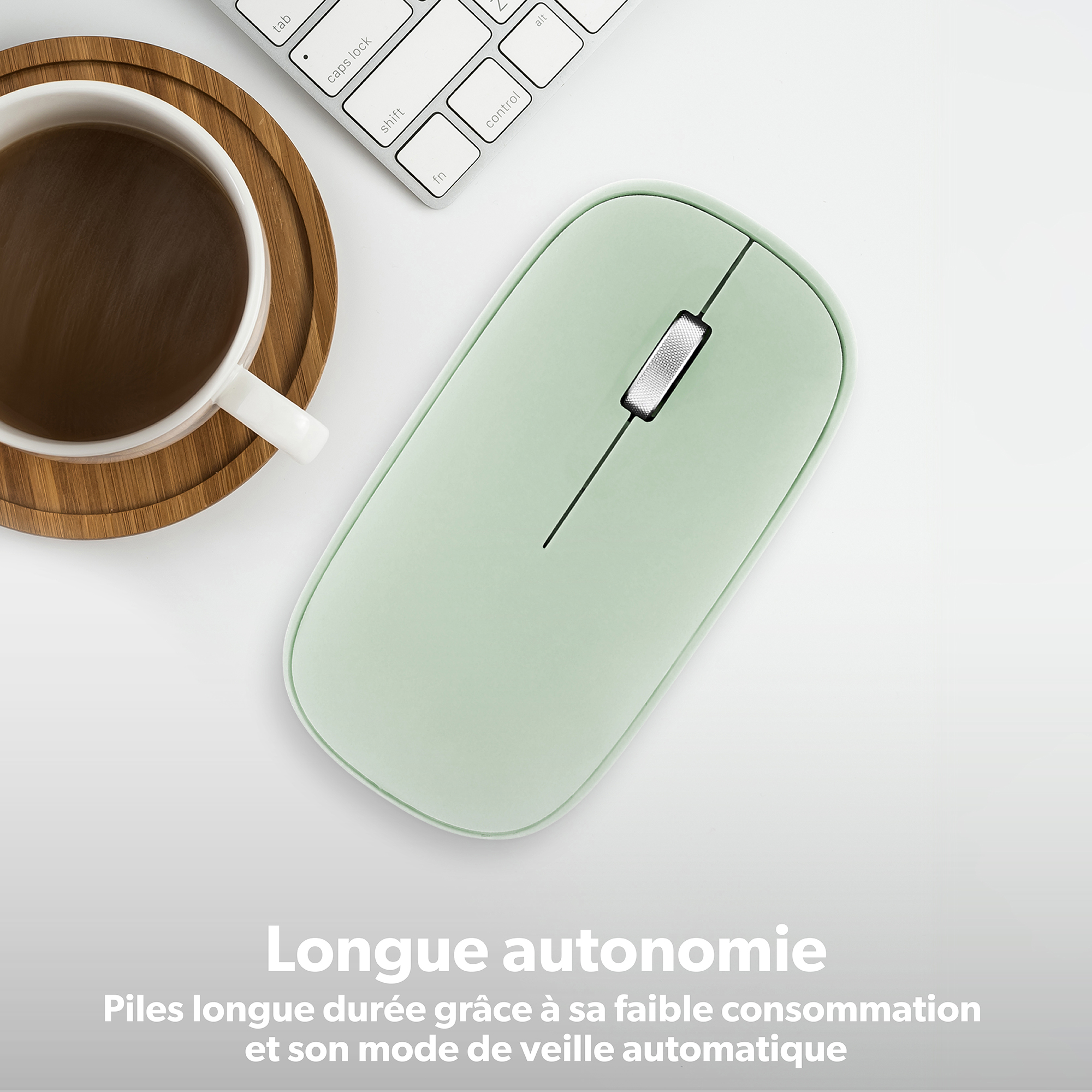 Souris iClick color DUAL CONNECT verte5