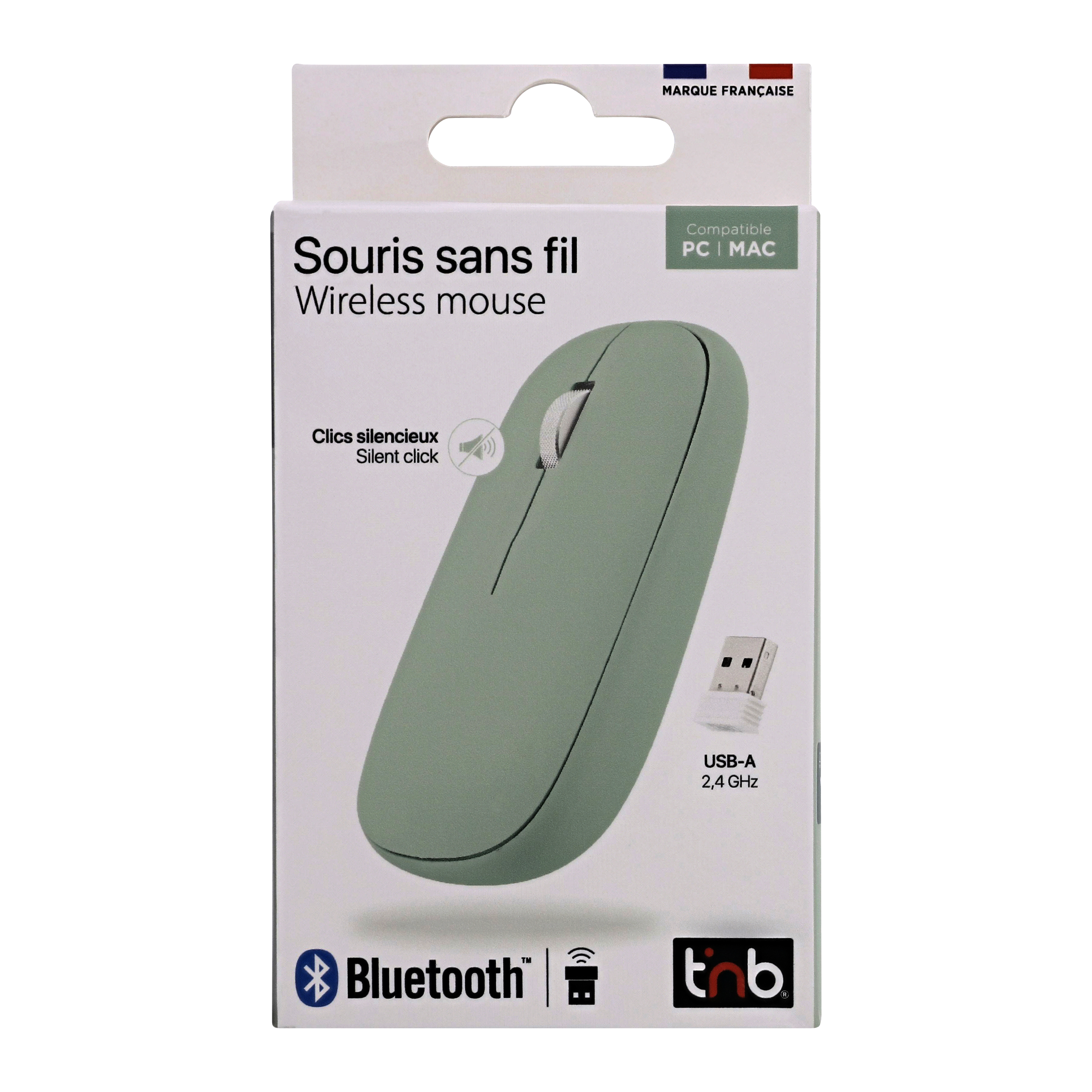 Souris iClick color DUAL CONNECT verte3