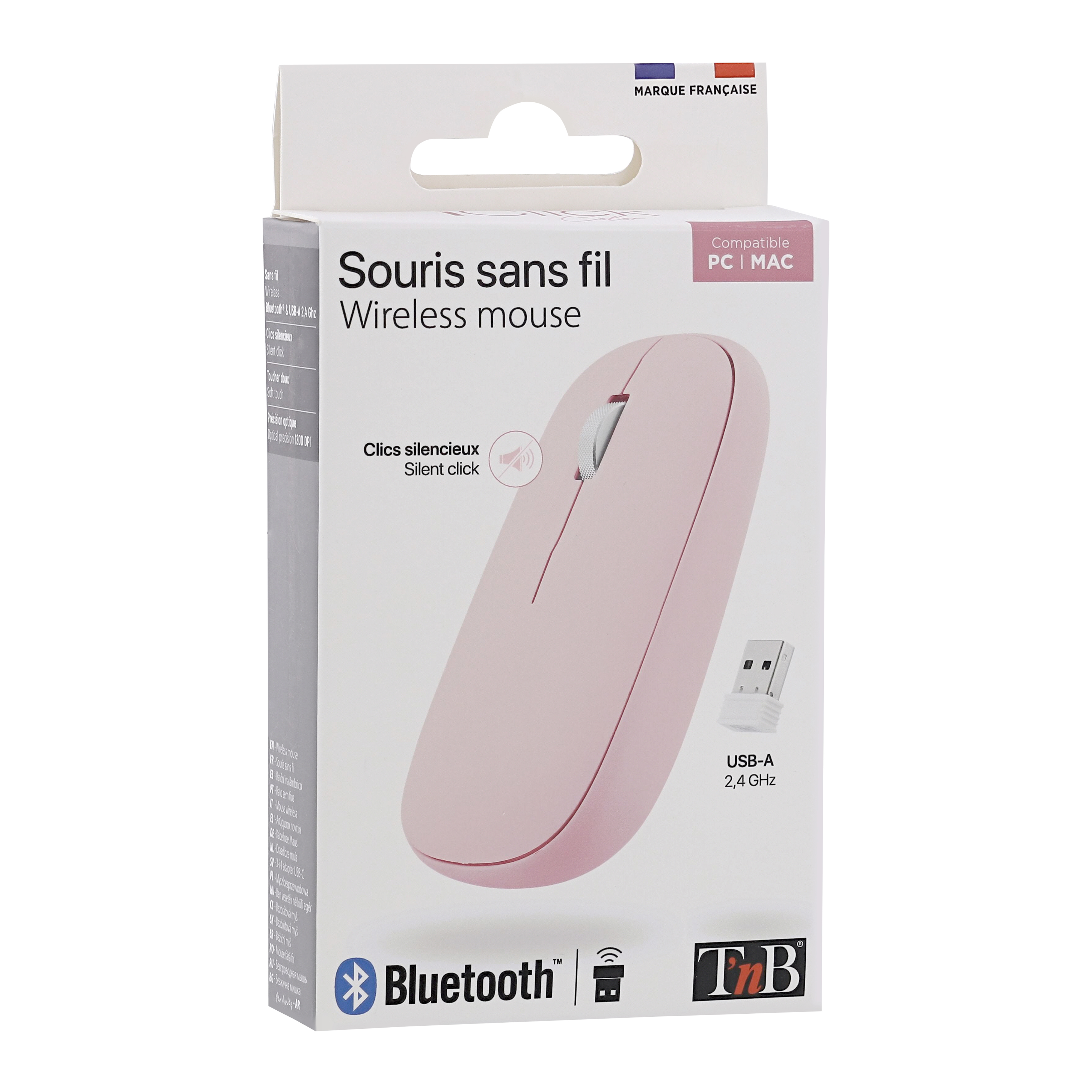 iClick color DUAL CONNECT mouse pink4