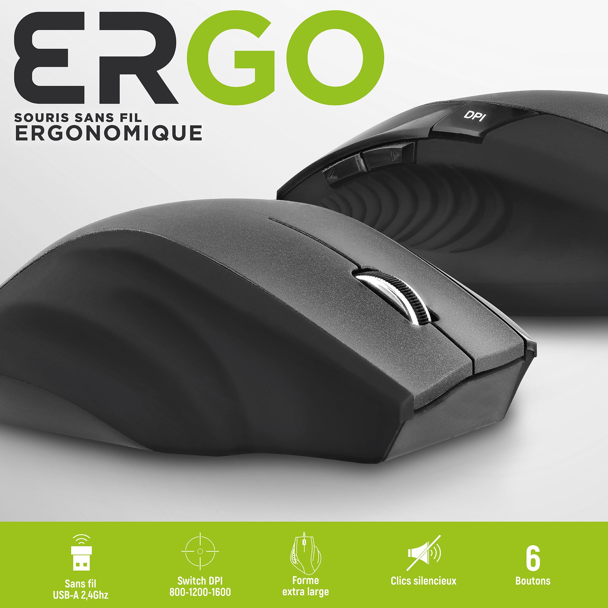 Souris sans fil ergonomique3