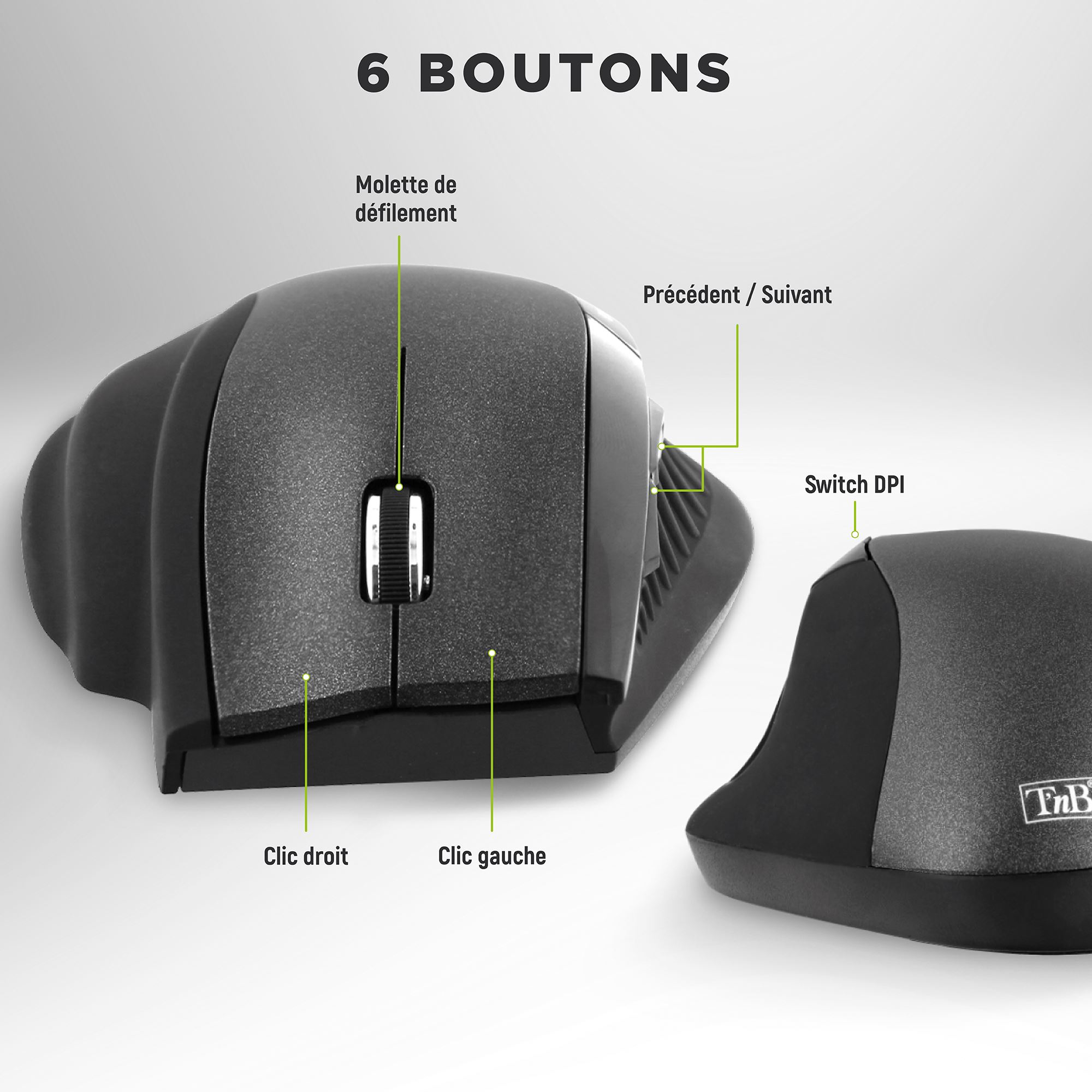 Souris sans fil ergonomique6
