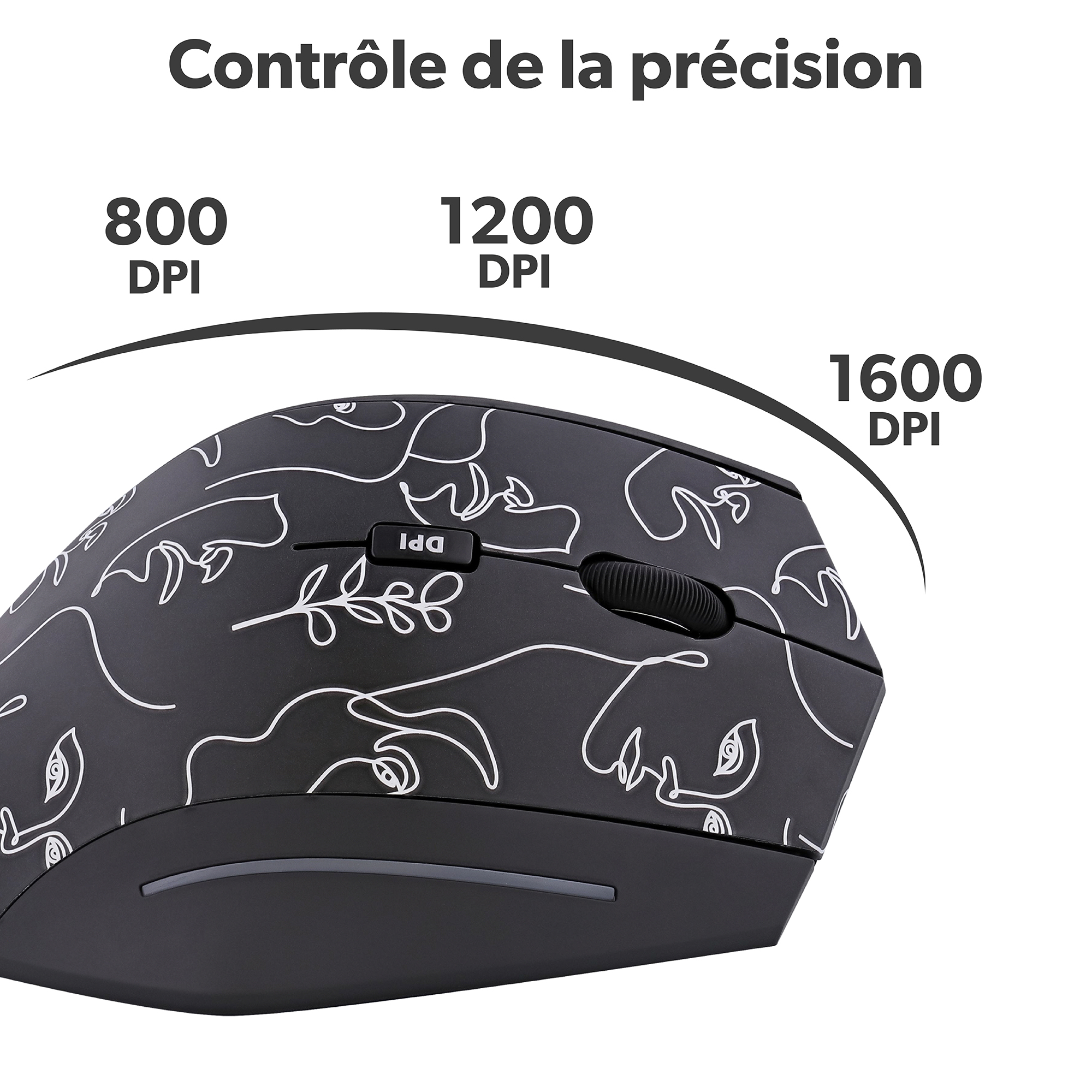 Souris sans fil ergonomique verticale EXCLUSIV ART6