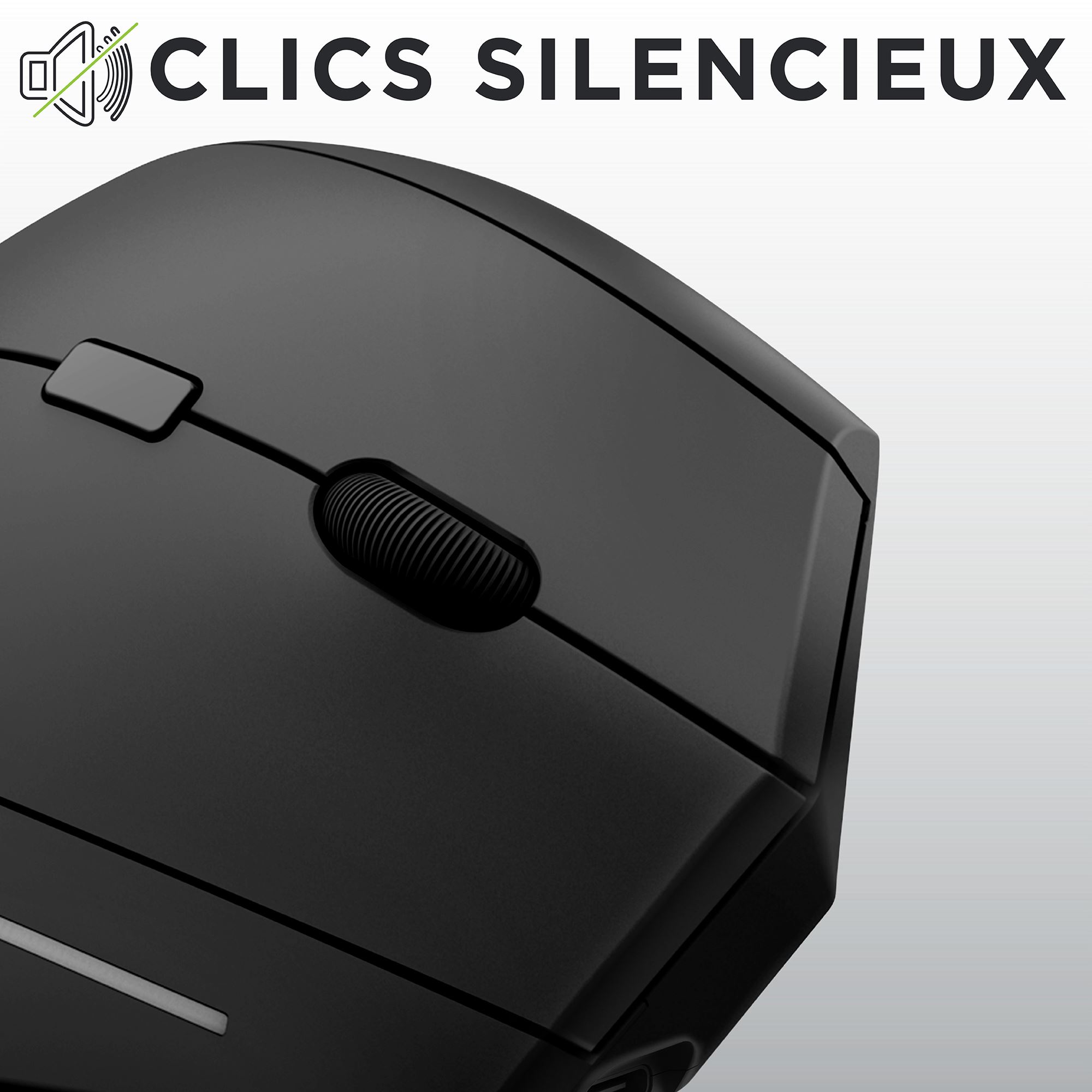 Rechargeable vertical ergonomic wireless mouse dual connection Bluetooth + USB-A6