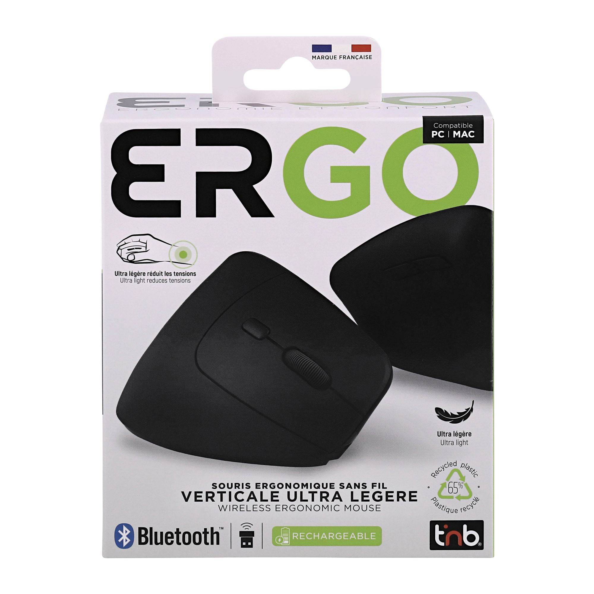Souris sans fil ergonomique verticale ultra légère6