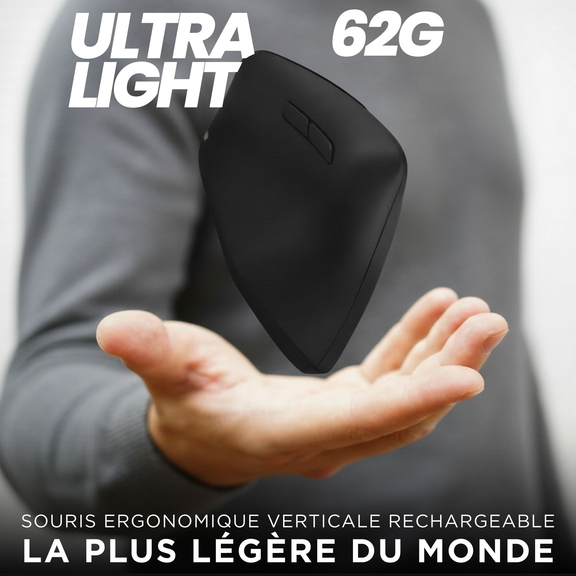 Souris sans fil ergonomique verticale ultra légère3